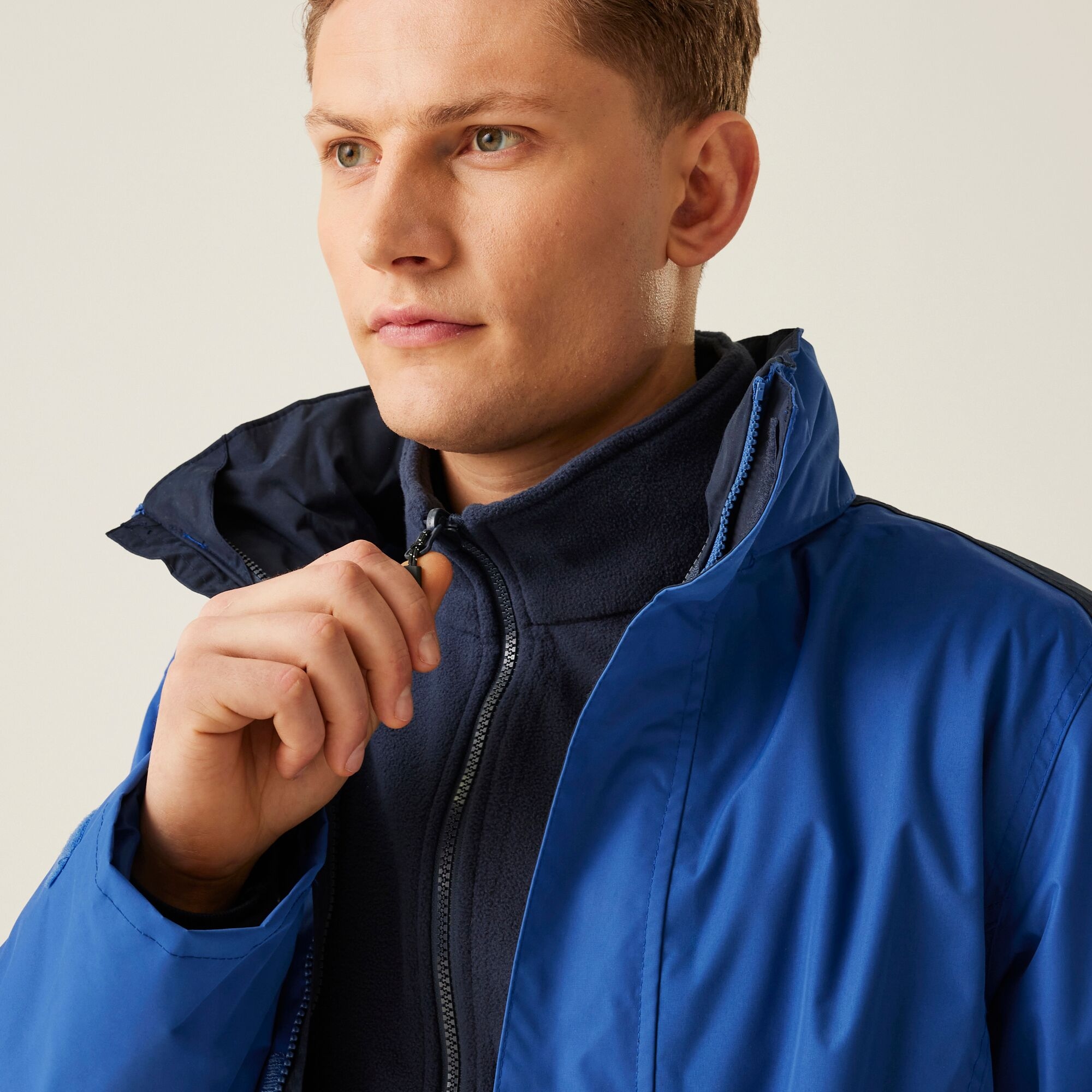 Men's Defender III Waterproof 3 In 1 Jacket | Royal Blue Navy