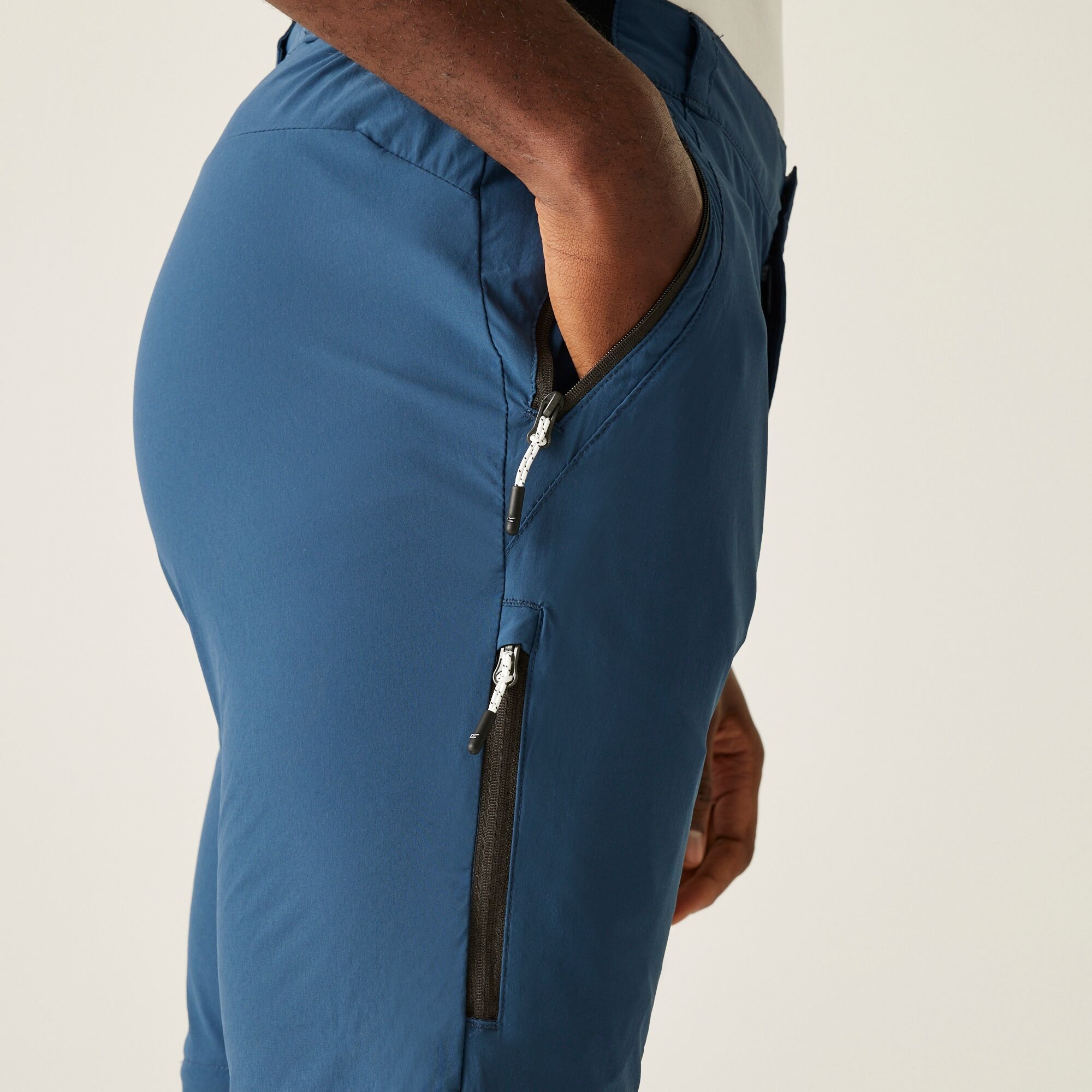 Men's Travel Light Zip Off Packaway Trousers | Moonlight Denim