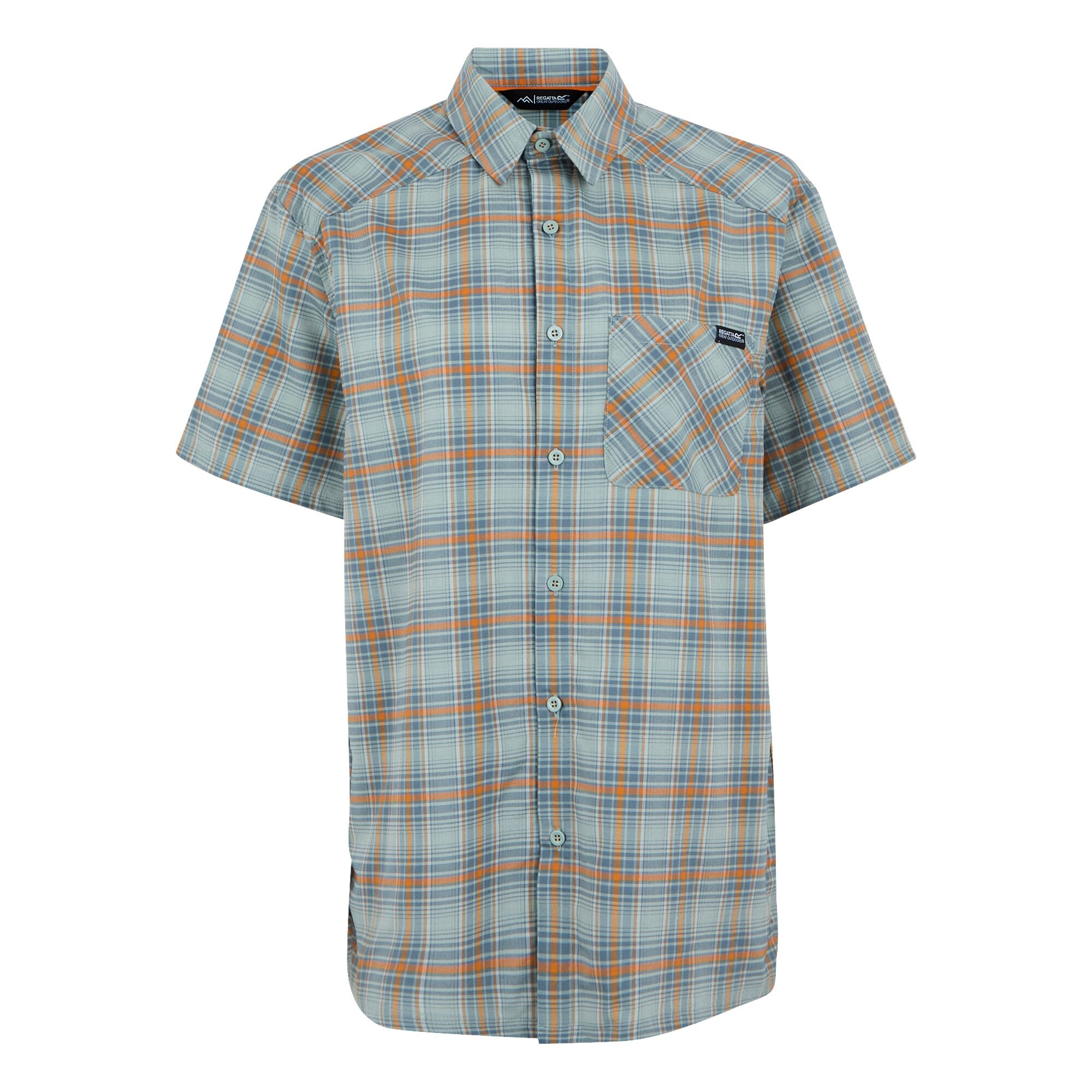 Men's Begarno Short Sleeve Shirt | Glacier Stormy Weather Fox Check