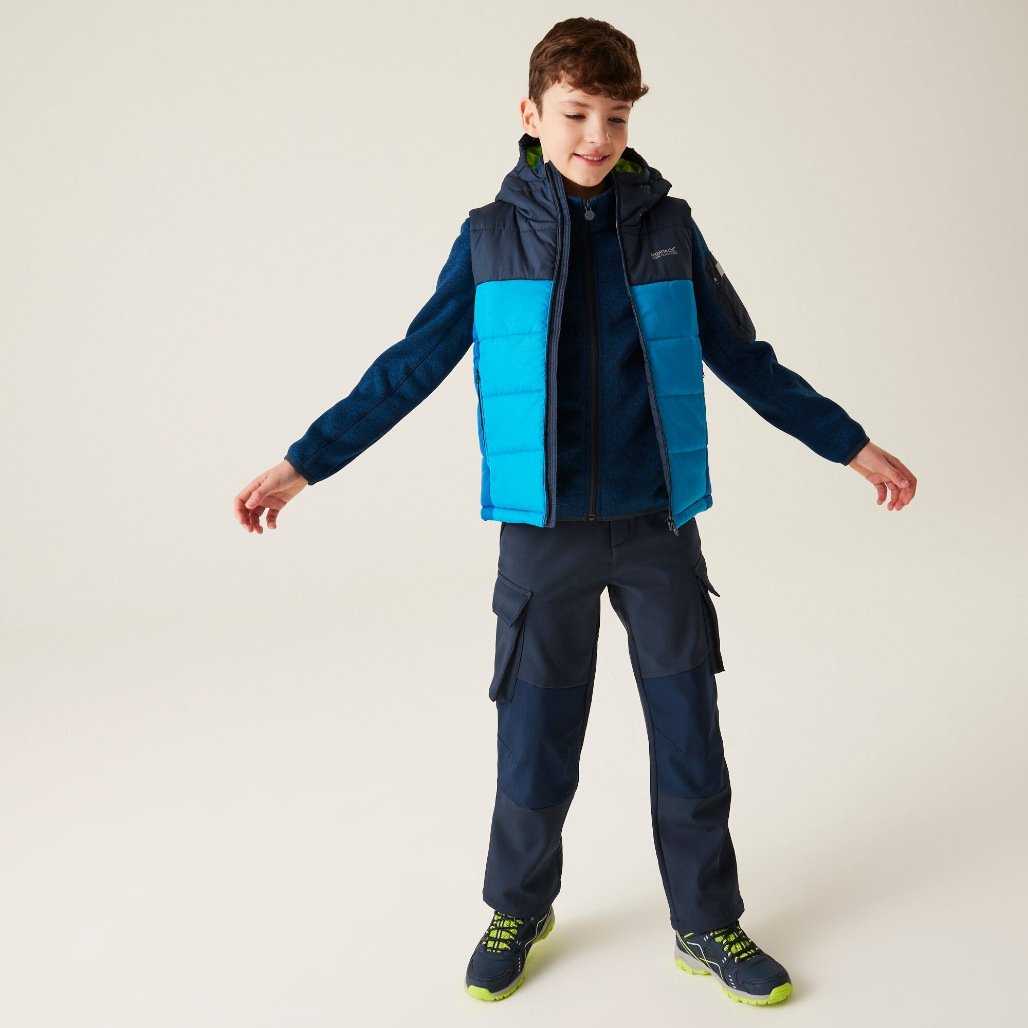 Kids' Lofthouse II Heavyweight Gilet | Navy Hydro Blue