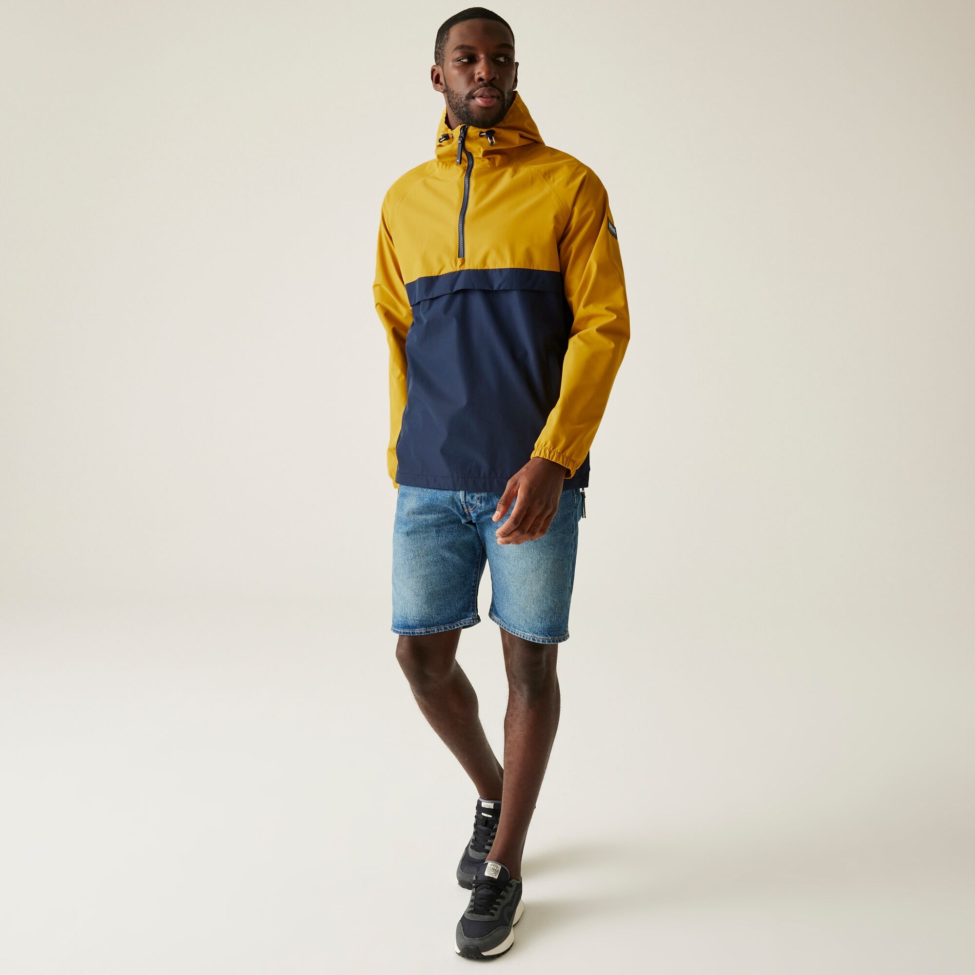 Men's Tayan Waterproof Jacket | Mustard Navy