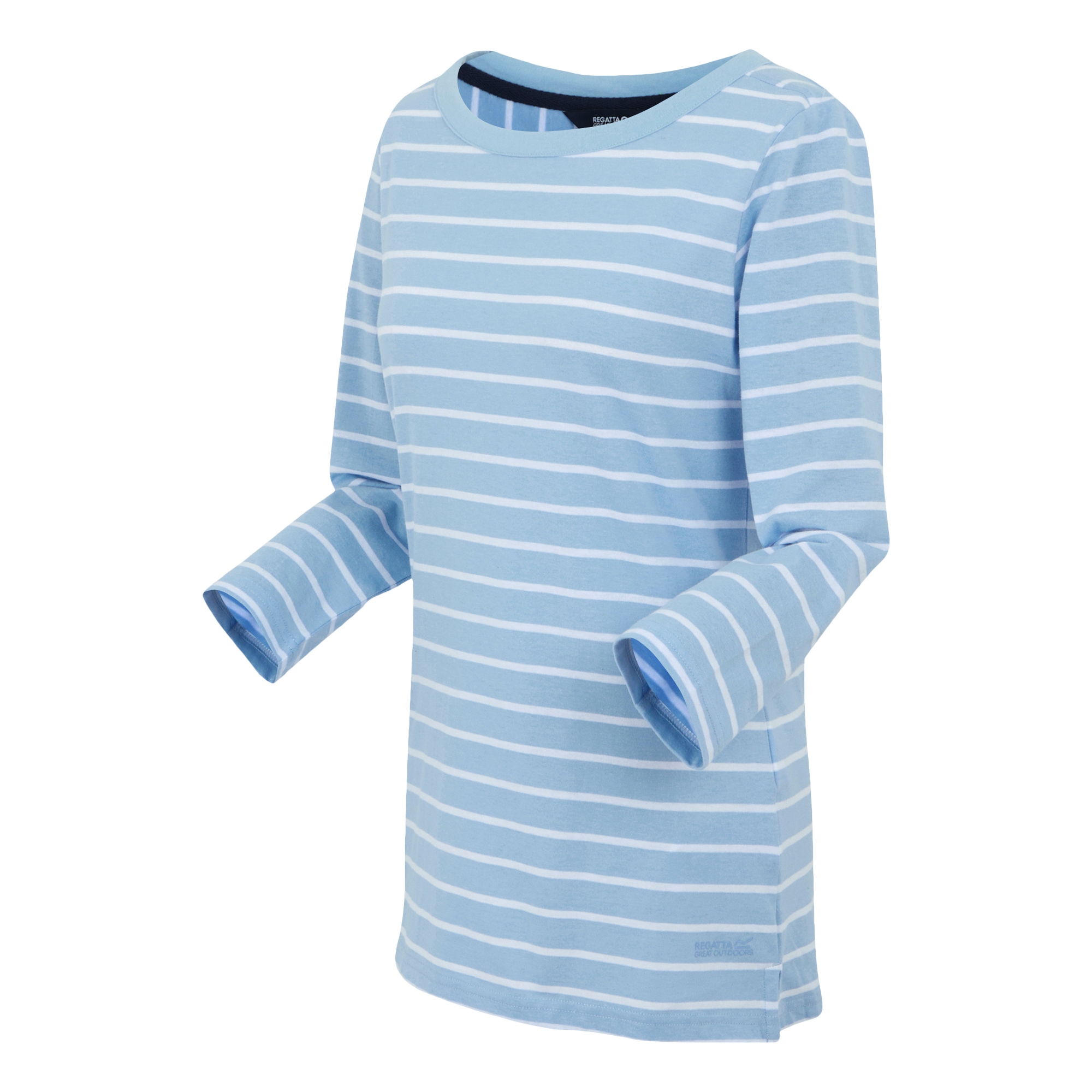 Women's Bayletta II 3/4 Sleeve Top  | Chambray Blue White Stripe