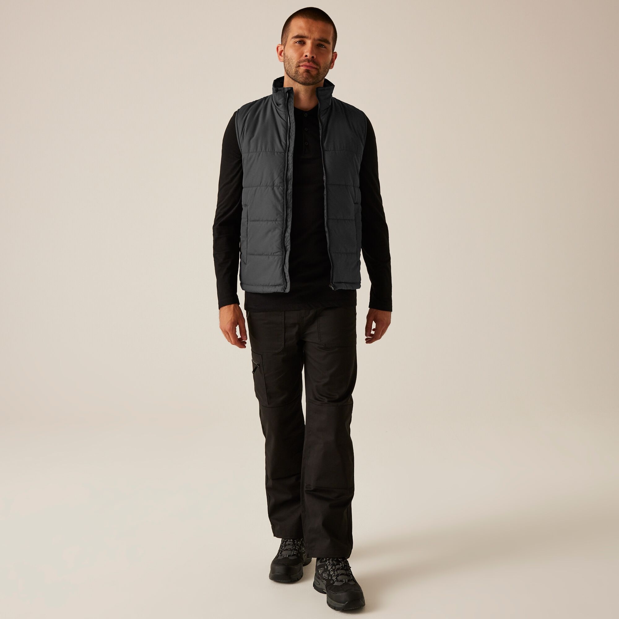 Men's Access Insulated Bodywarmer | Seal Grey Black