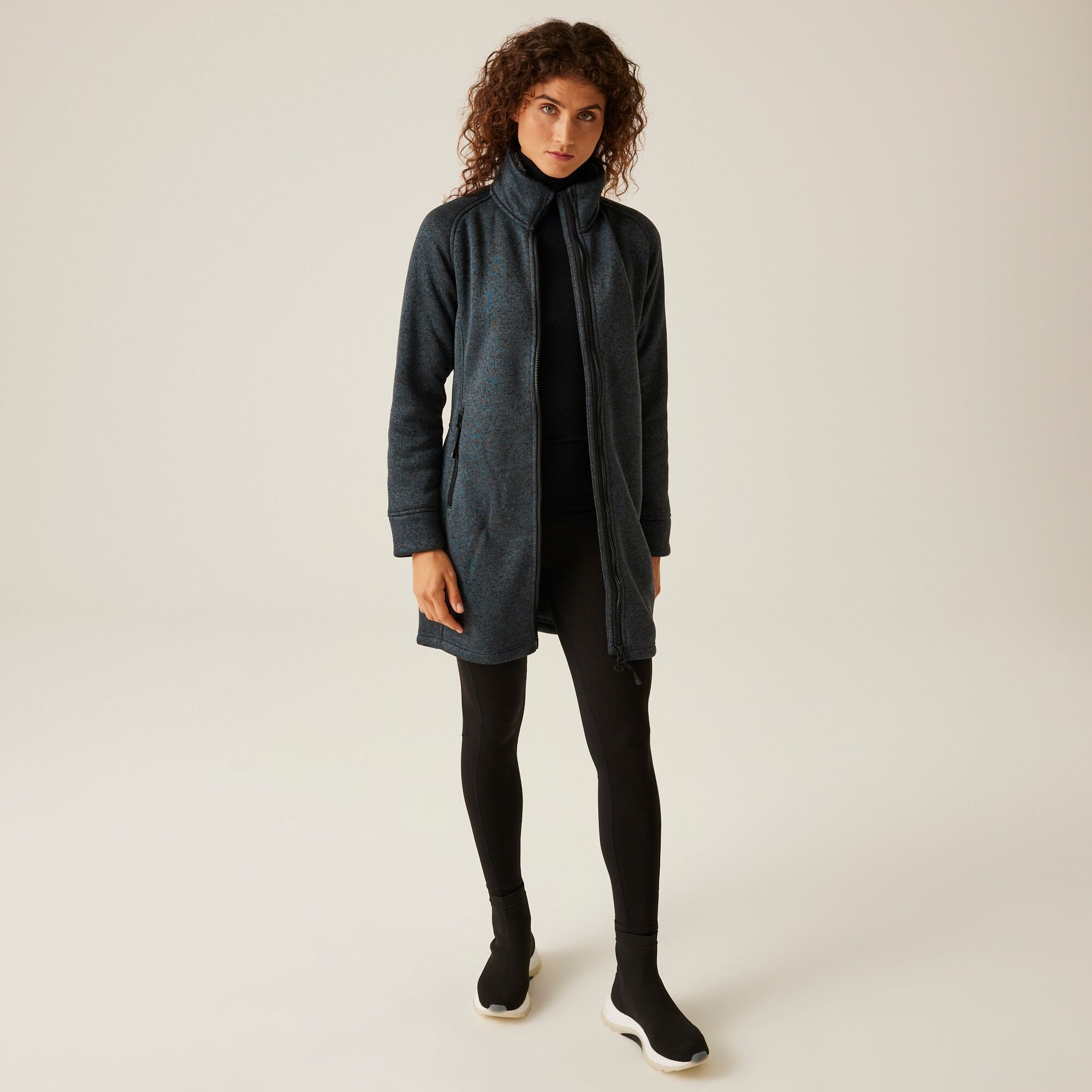 Women's Emilide Longer Length Fleece | Seal Grey