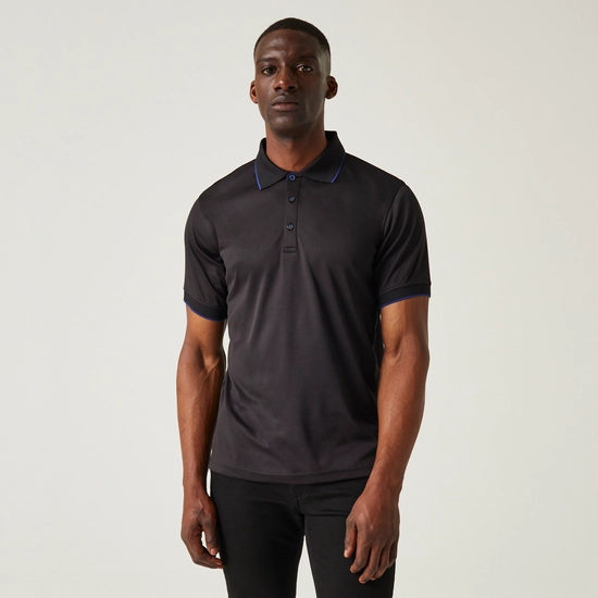 Men's Navigate Short Sleeve Polo Shirt | Black Seal