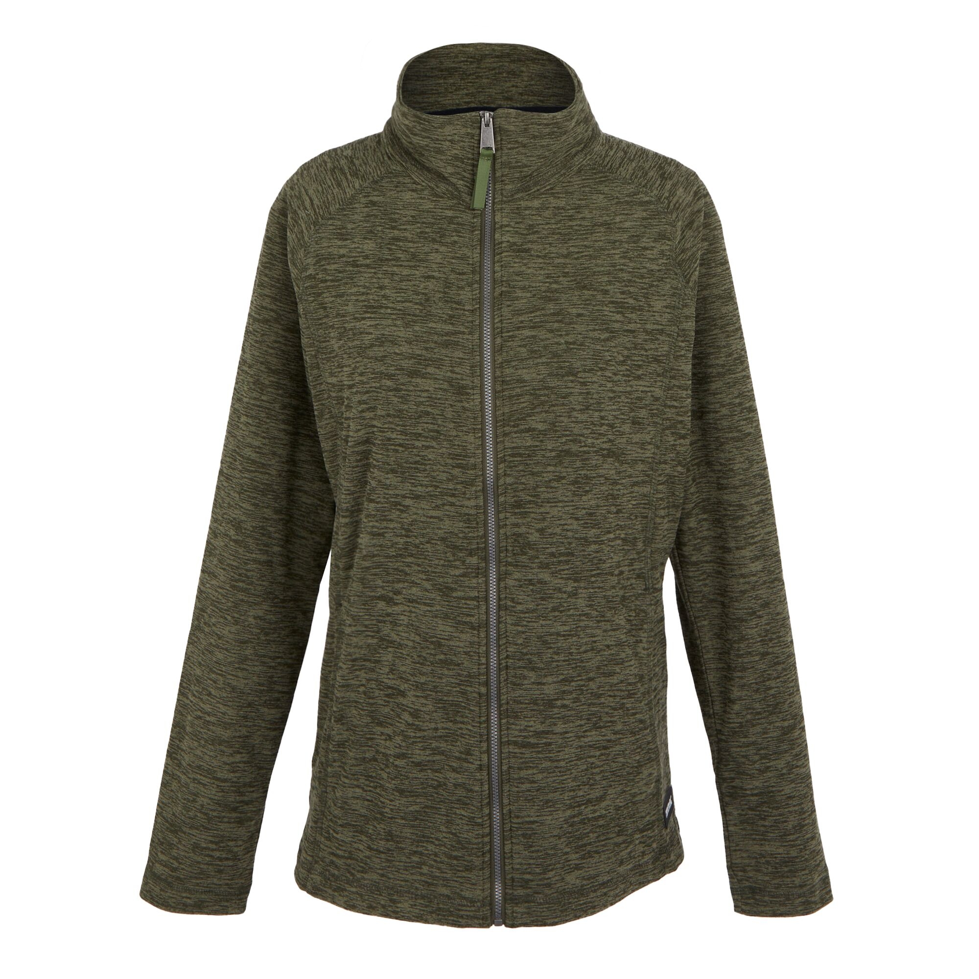 Women's Mayse Full Zip Fleece | Dark Khaki Marl