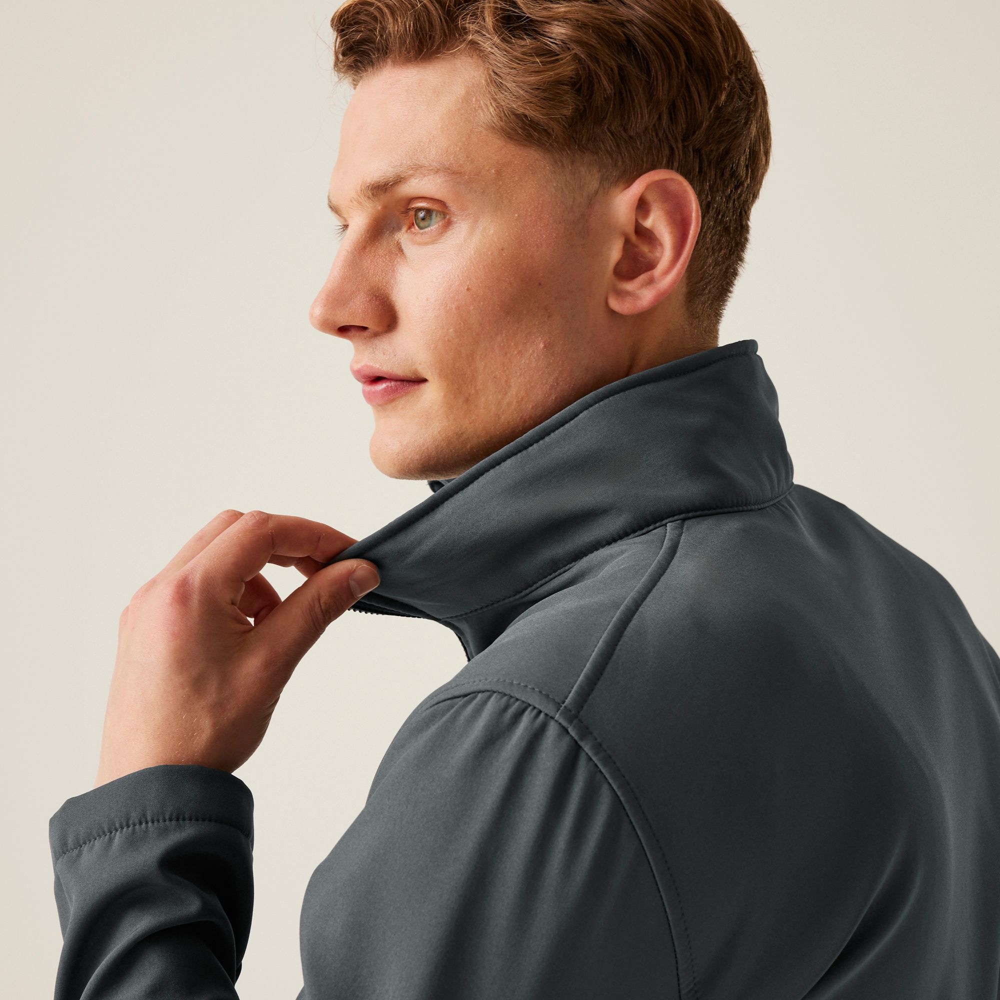 Men's Ablaze Printable Softshell Jacket | Seal Grey Black