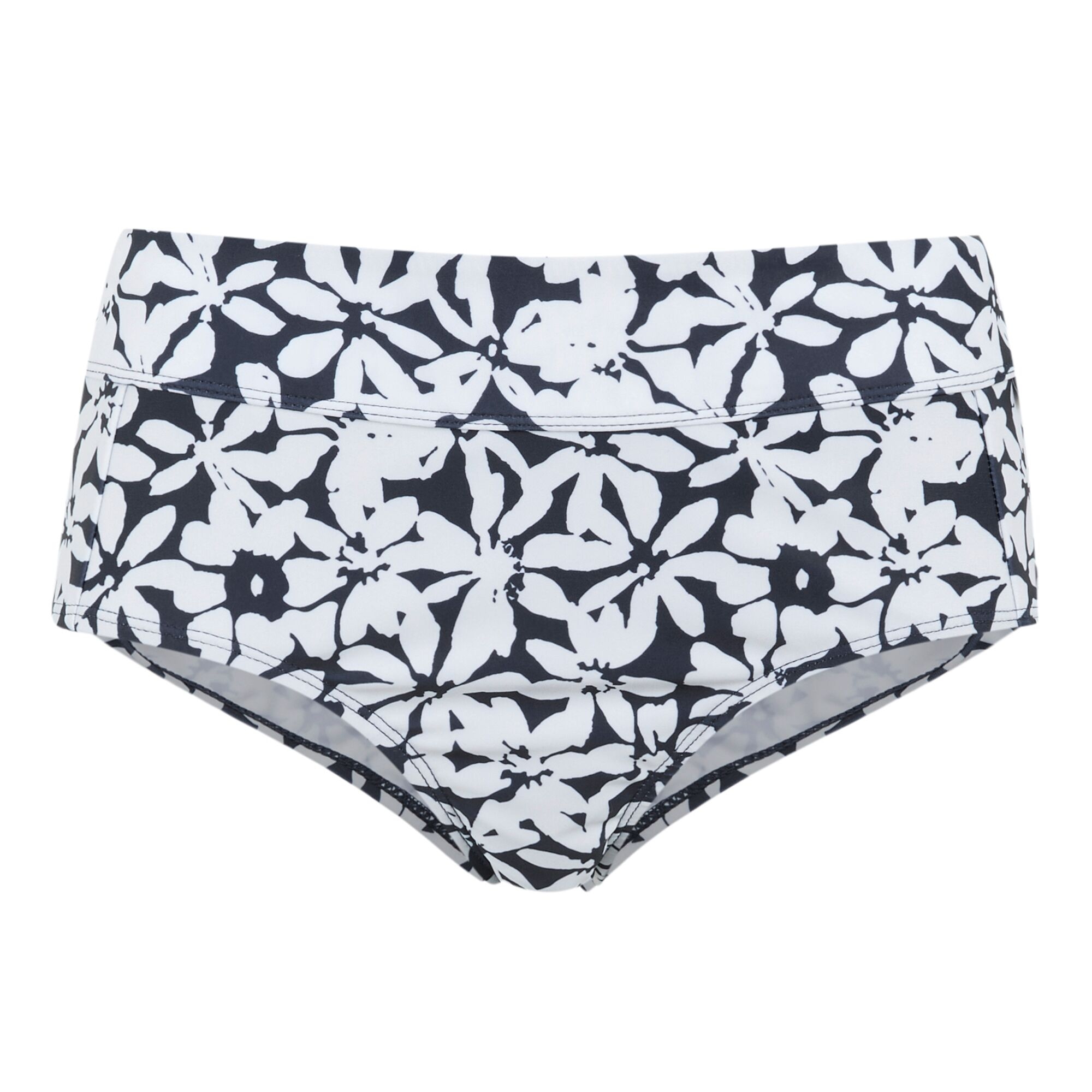 Women's Paloma Swim Brief | Navy White Large Floral