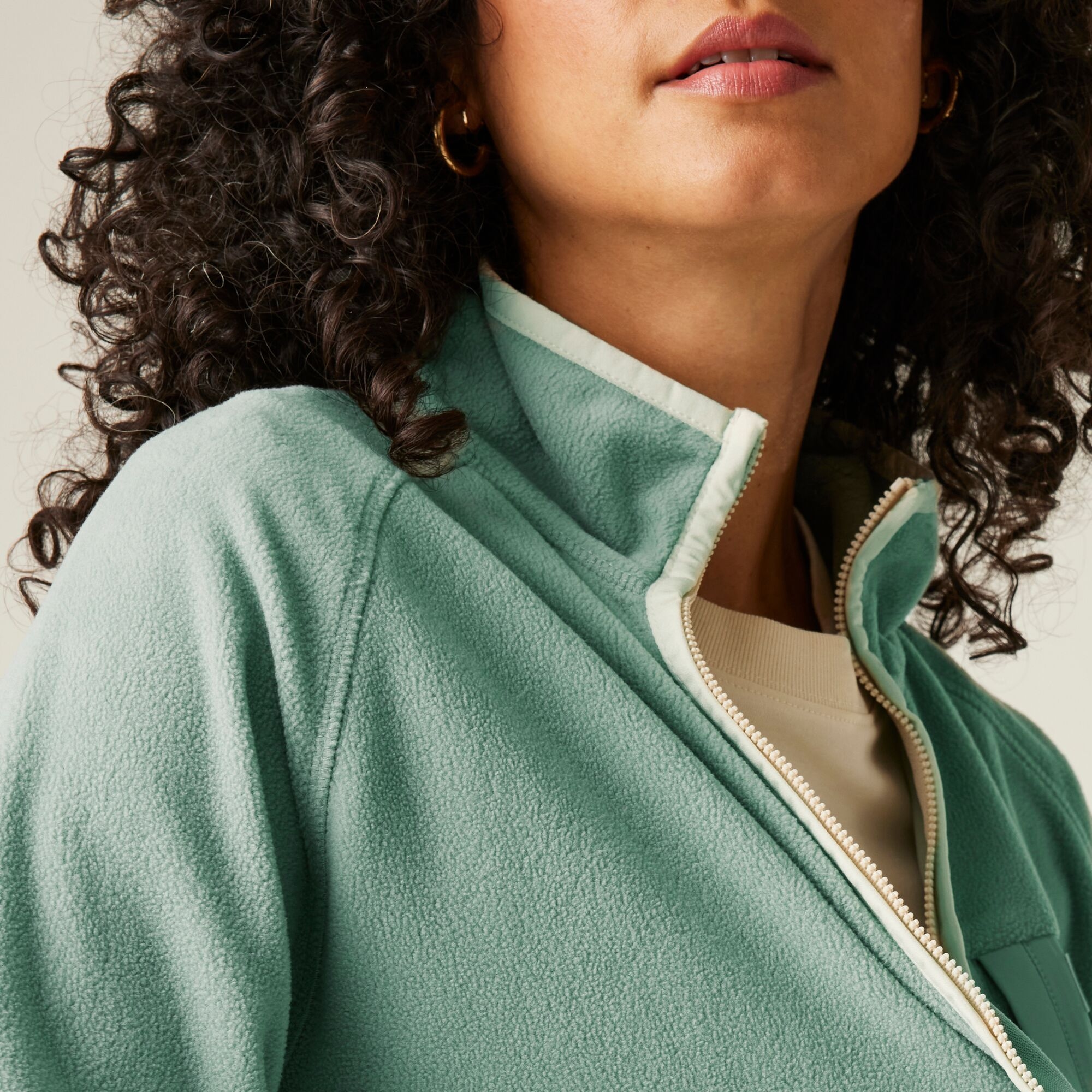 Women's Lilana Full Zip Fleece | Glacier Light Vanilla