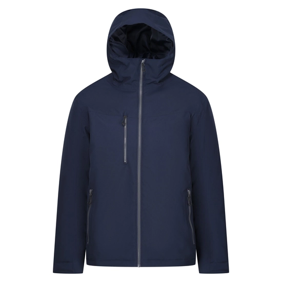 Men's Navigate Insulated Jacket | Black Seal Grey