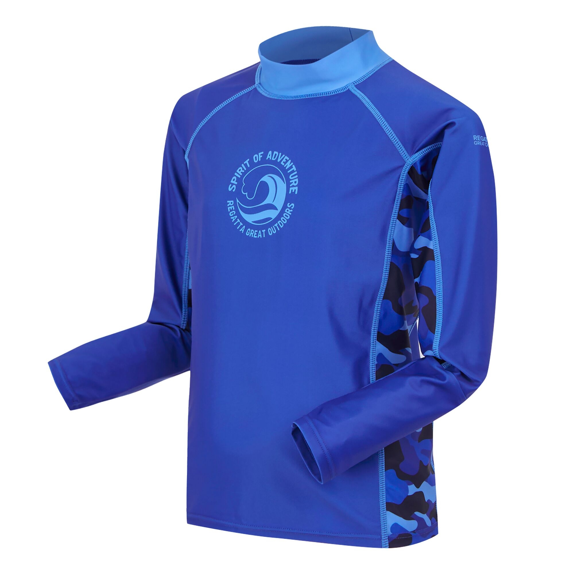 Kids' Hoku II Swim Top | Olympian Blue Elysium Blue Blue Camo