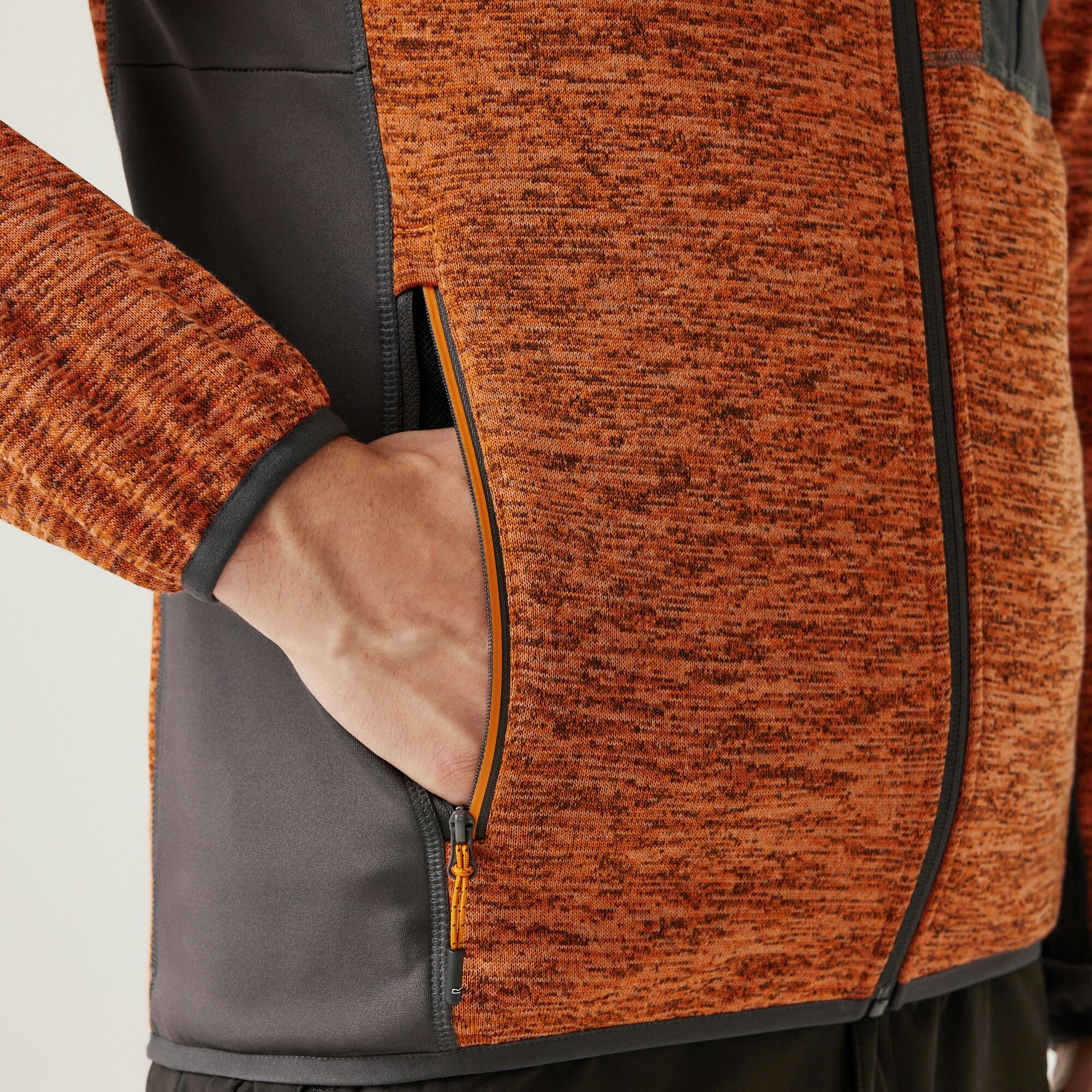 Men's Baslinn Full Zip Fleece | Fox Marl Ash
