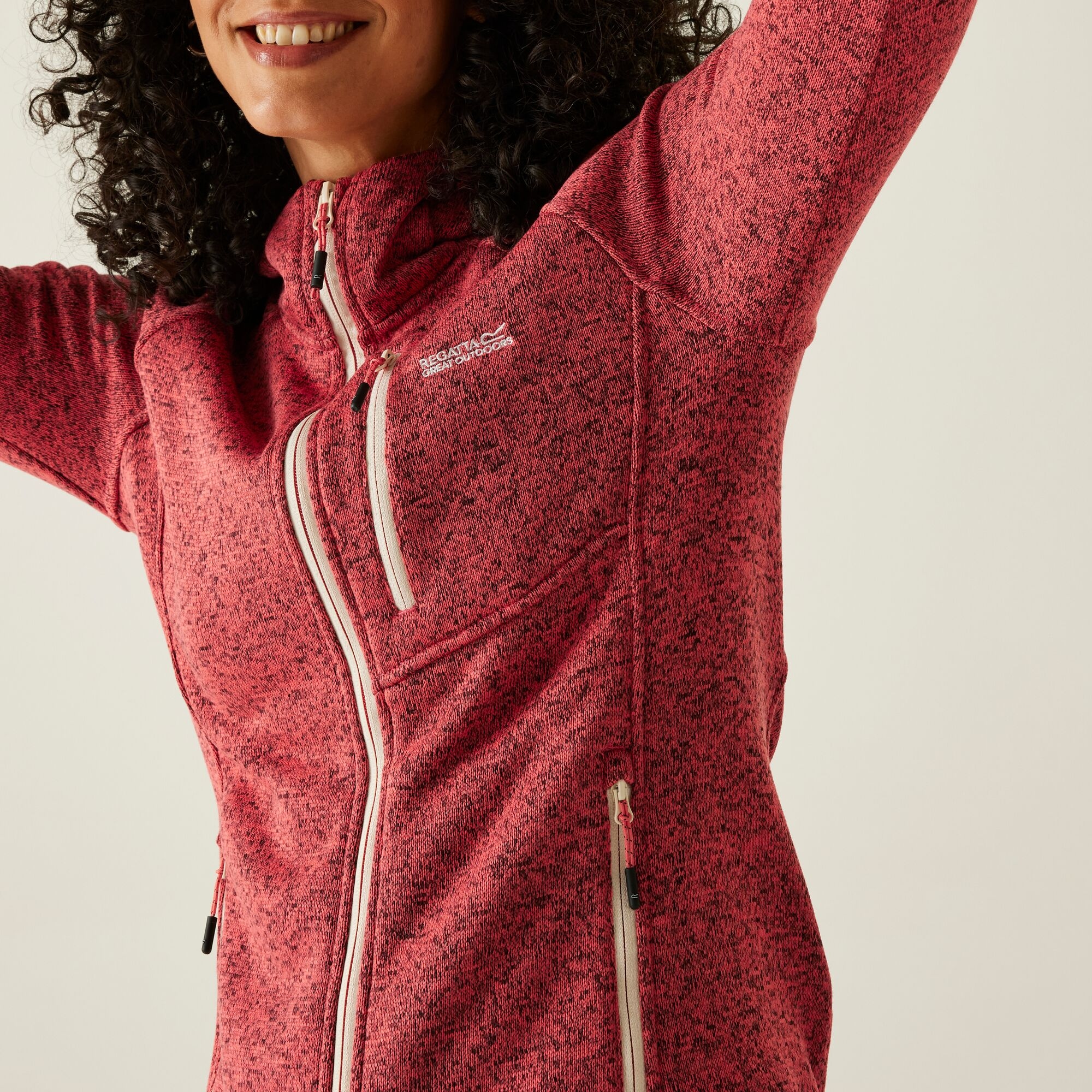 Women's Newhill II Hooded Fleece | Peach Bloom Light Vanilla