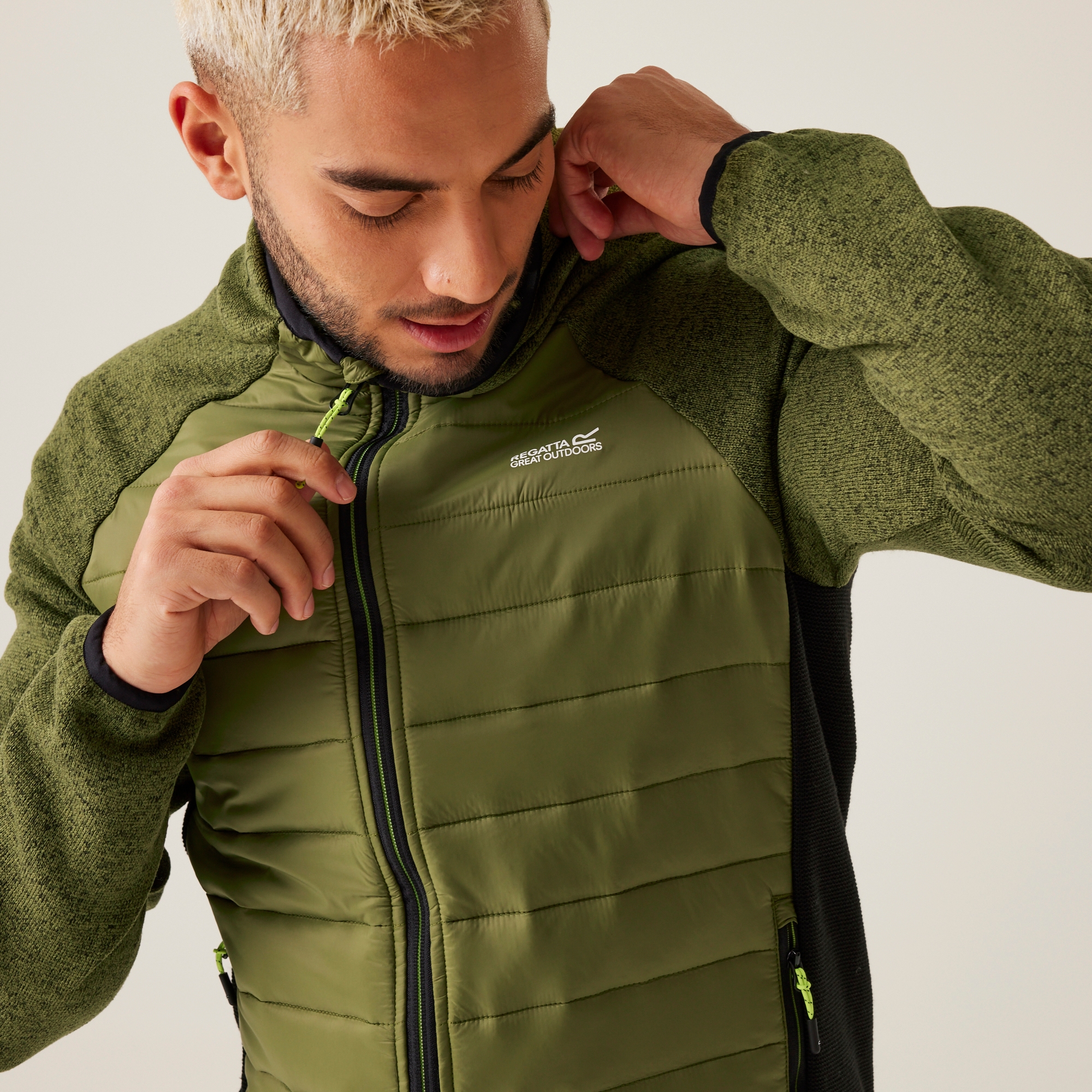 Men's Newhill Hybrid Jacket | Nephrite Green Black