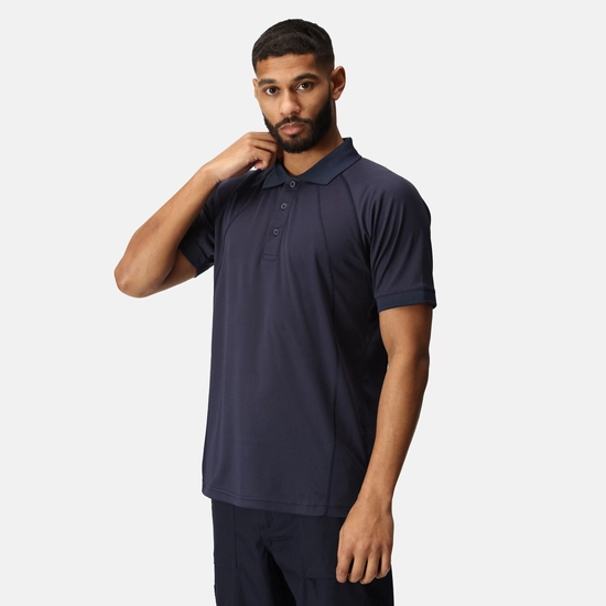 Men's Coolweave Wicking Polo Shirt | Silver Grey
