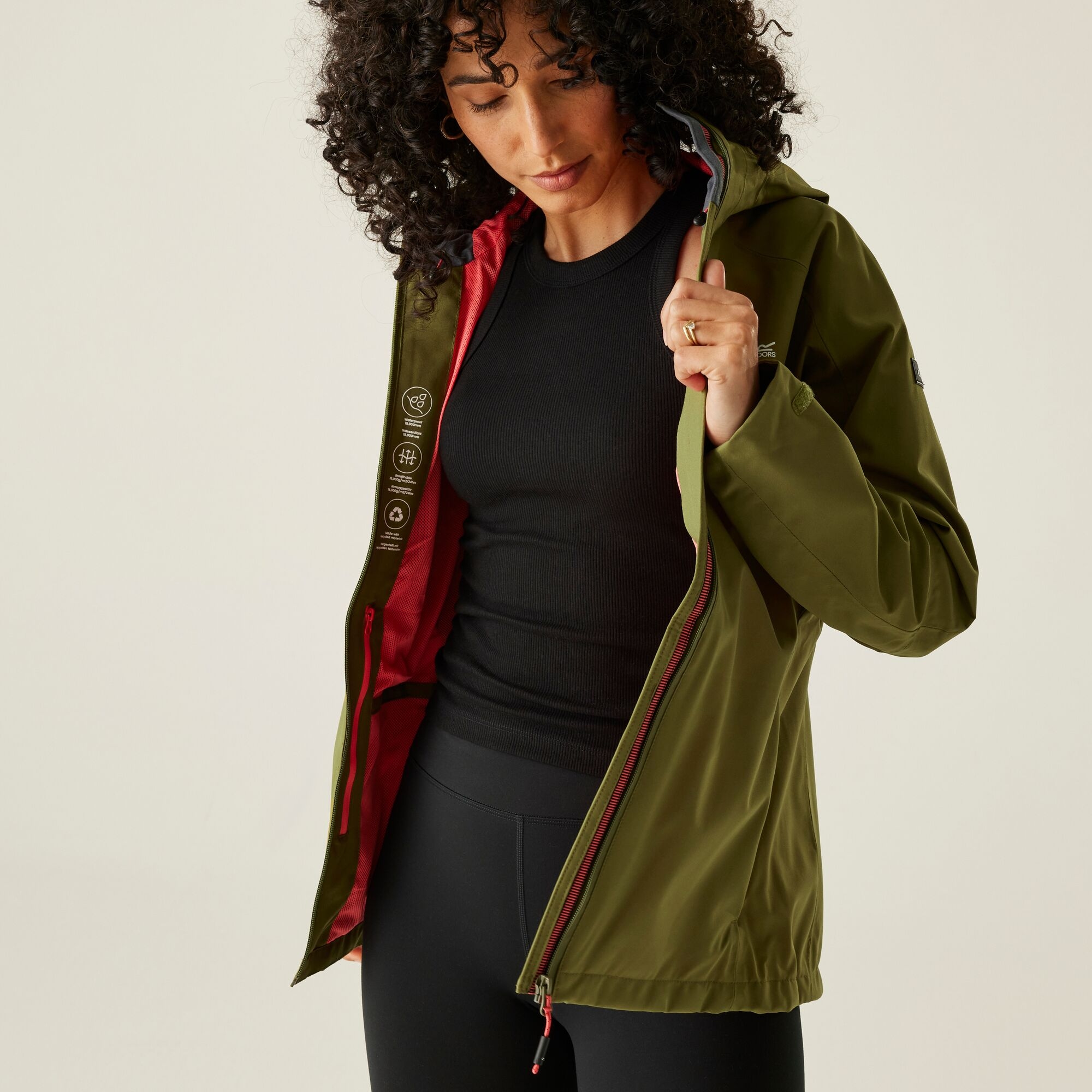 Women's Birchdale II Waterproof Jacket | Nephrite Green Peach Bloom