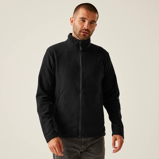 Men's Honestly Made Recycled Full Zip Microfleece | Navy