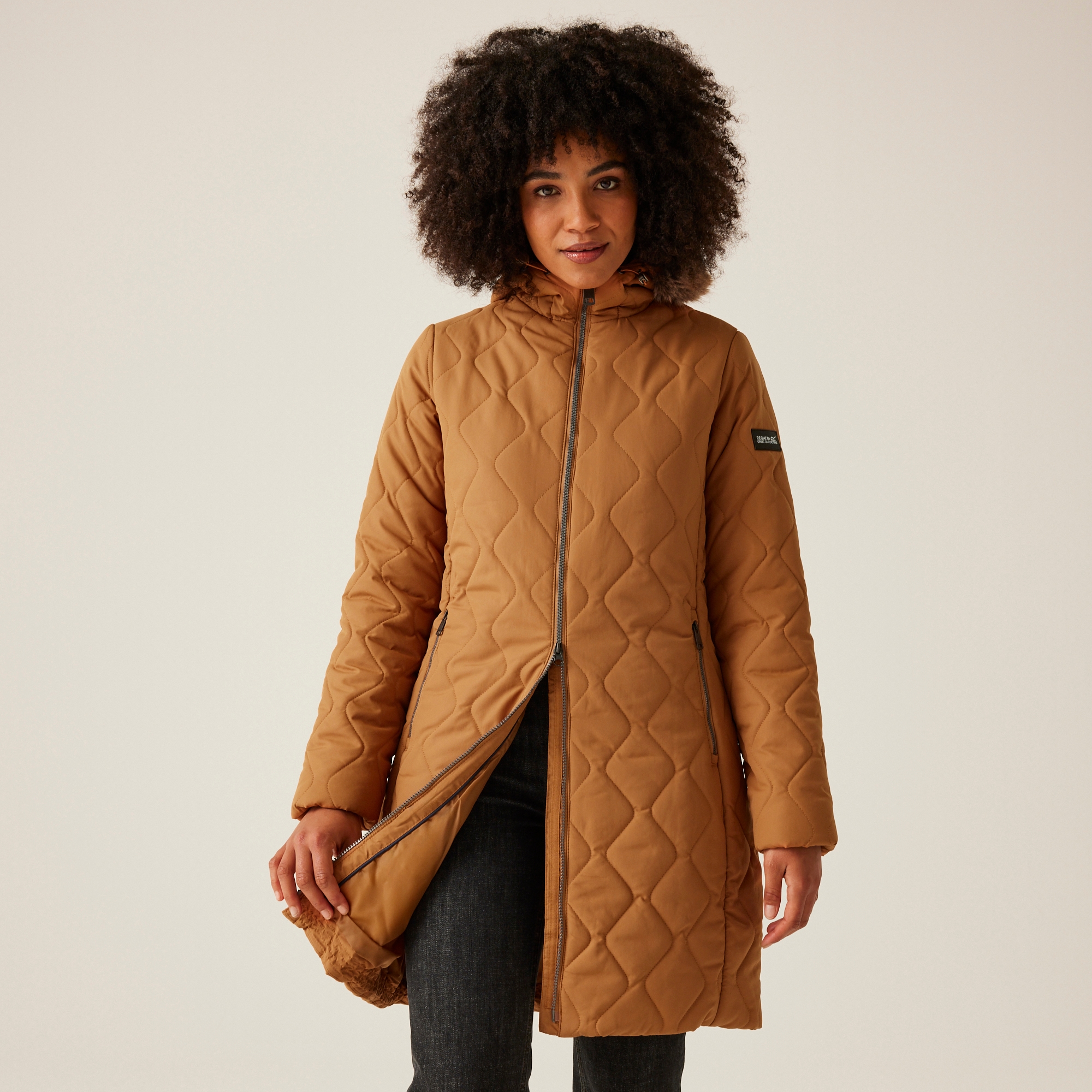 Women's Fritha III Insulated Parka Jacket | Bran Brown