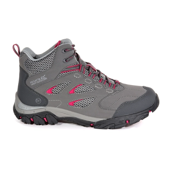 Women's Holcombe Waterproof Mid Walking Boots | Dark Burgundy Black