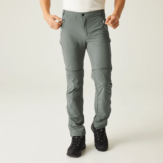 Men's Mountain Zip Off Walking Trousers | Black
