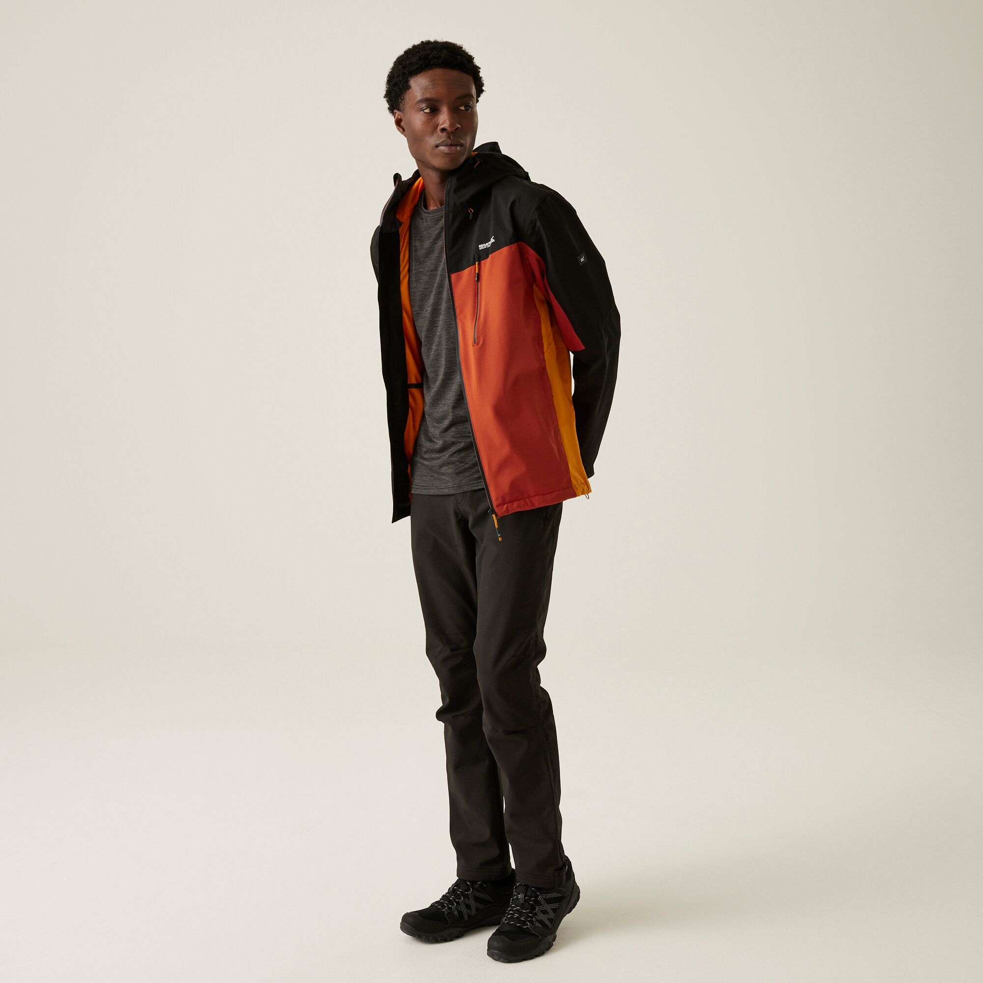 Men's Birchdale Waterproof Jacket | Red Ochre Black