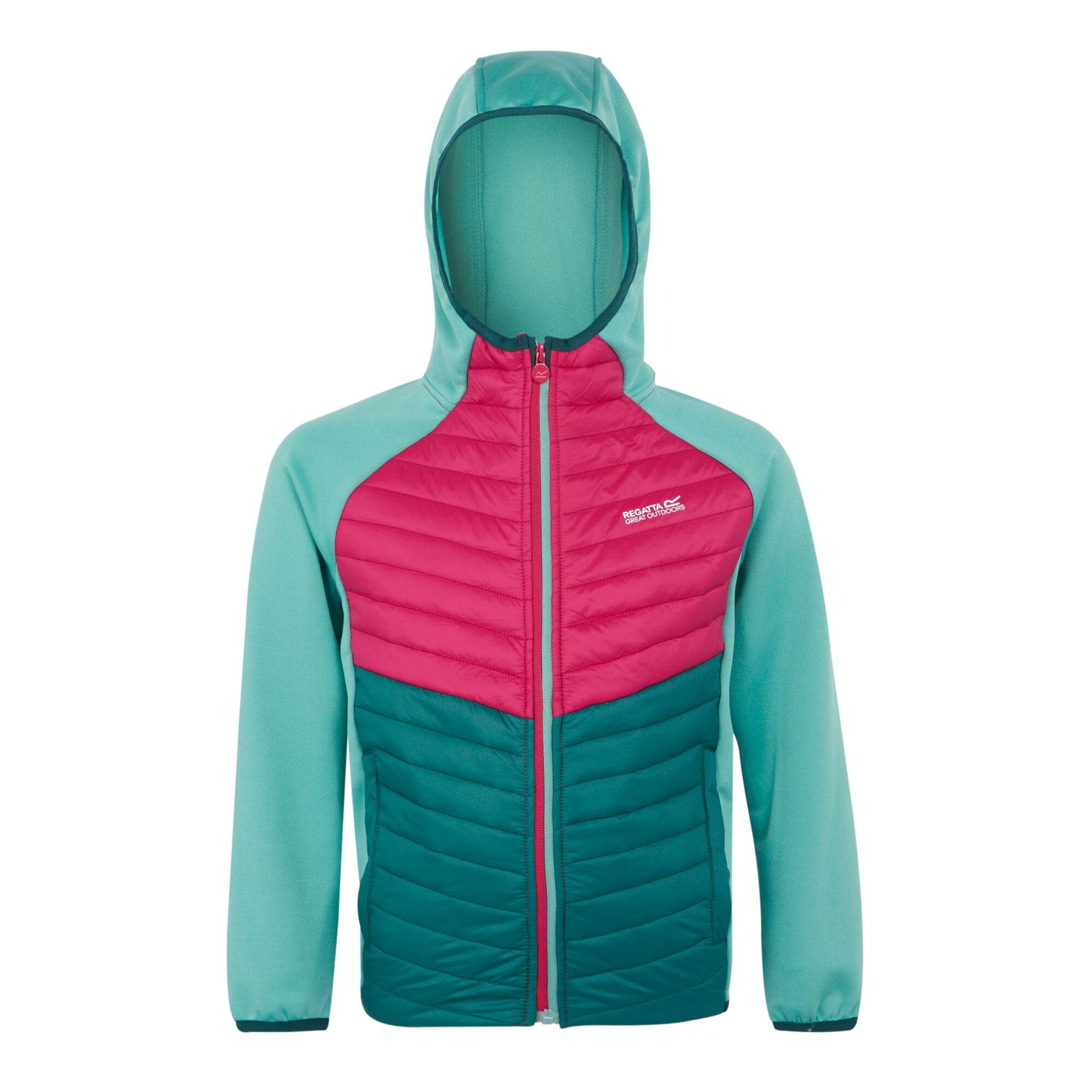 Kids' Kielder Hybrid VIII Jacket | Dusty Green Deep Pink