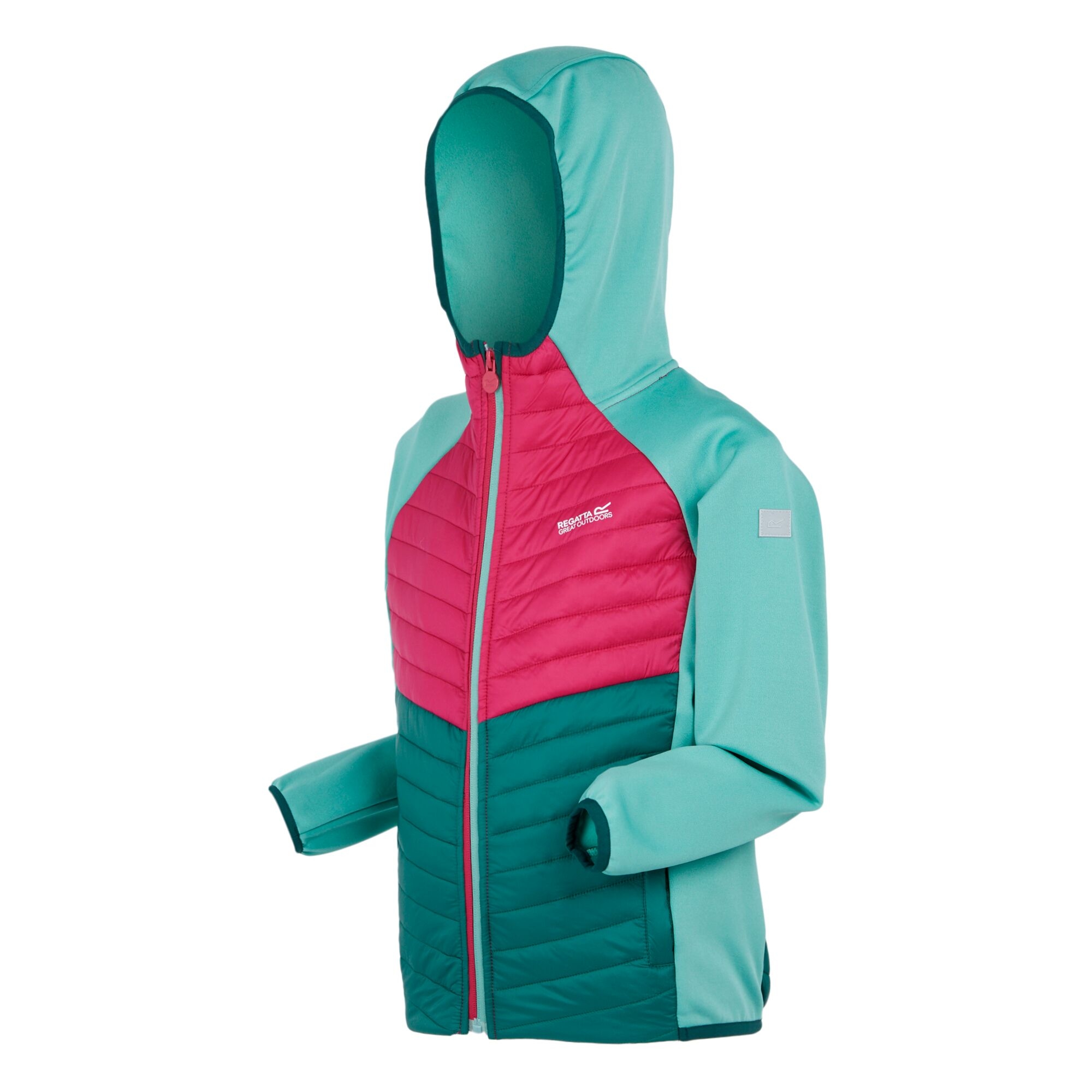 Kids' Kielder Hybrid VIII Jacket | Dusty Green Deep Pink