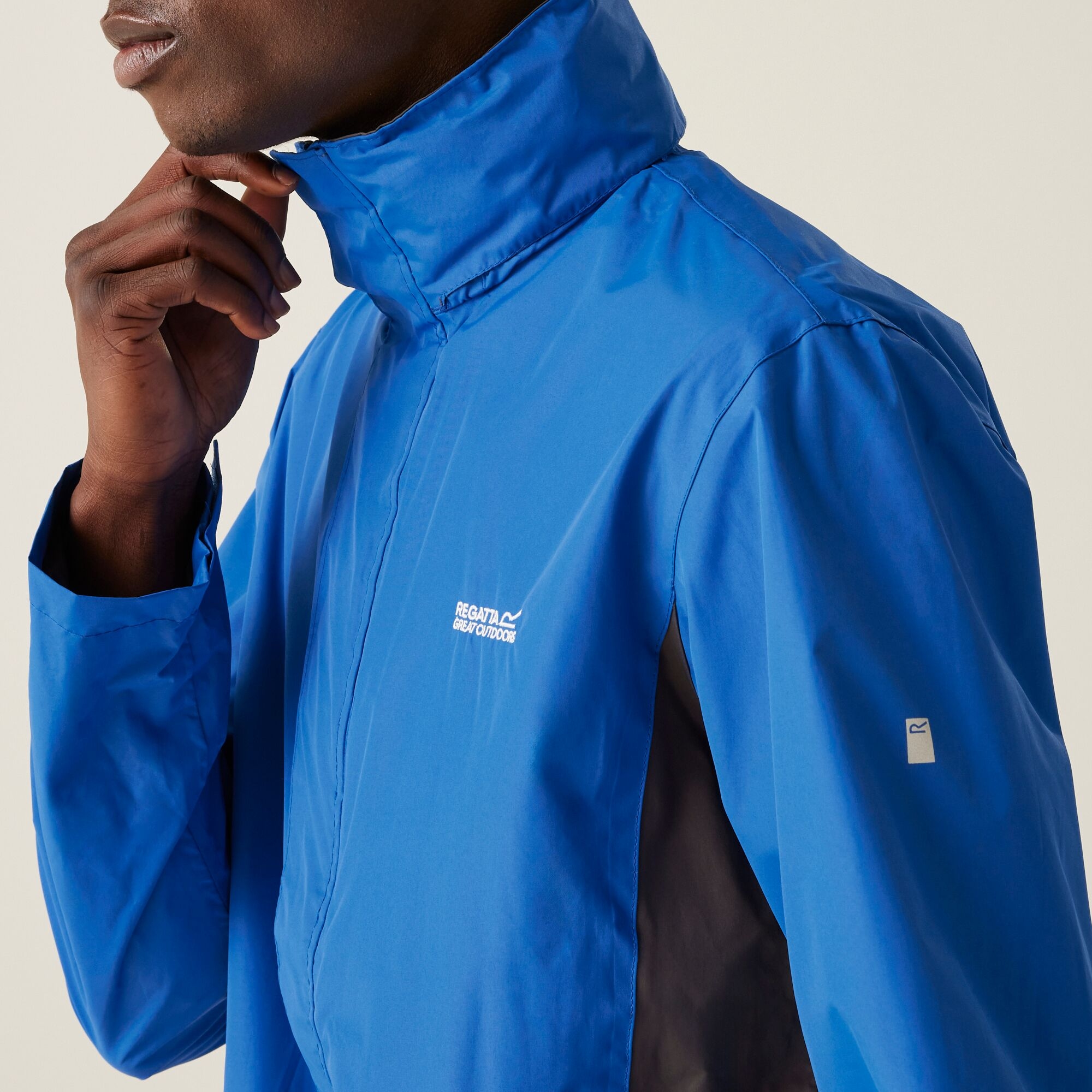 Men's Matt Waterproof Jacket | Oxford Blue Iron