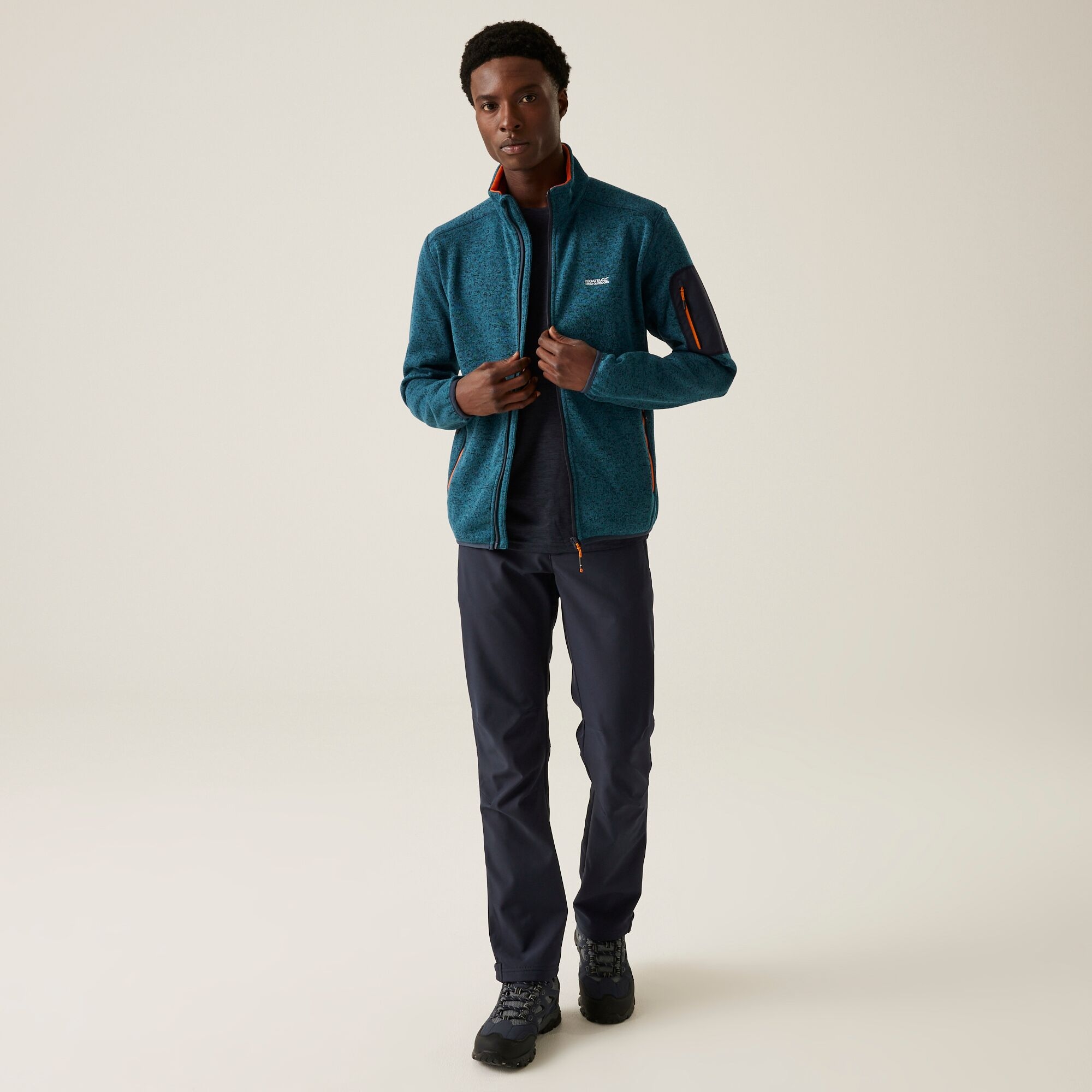 Men's Newhill Full Zip Fleece | Moroccan Blue Navy Fox