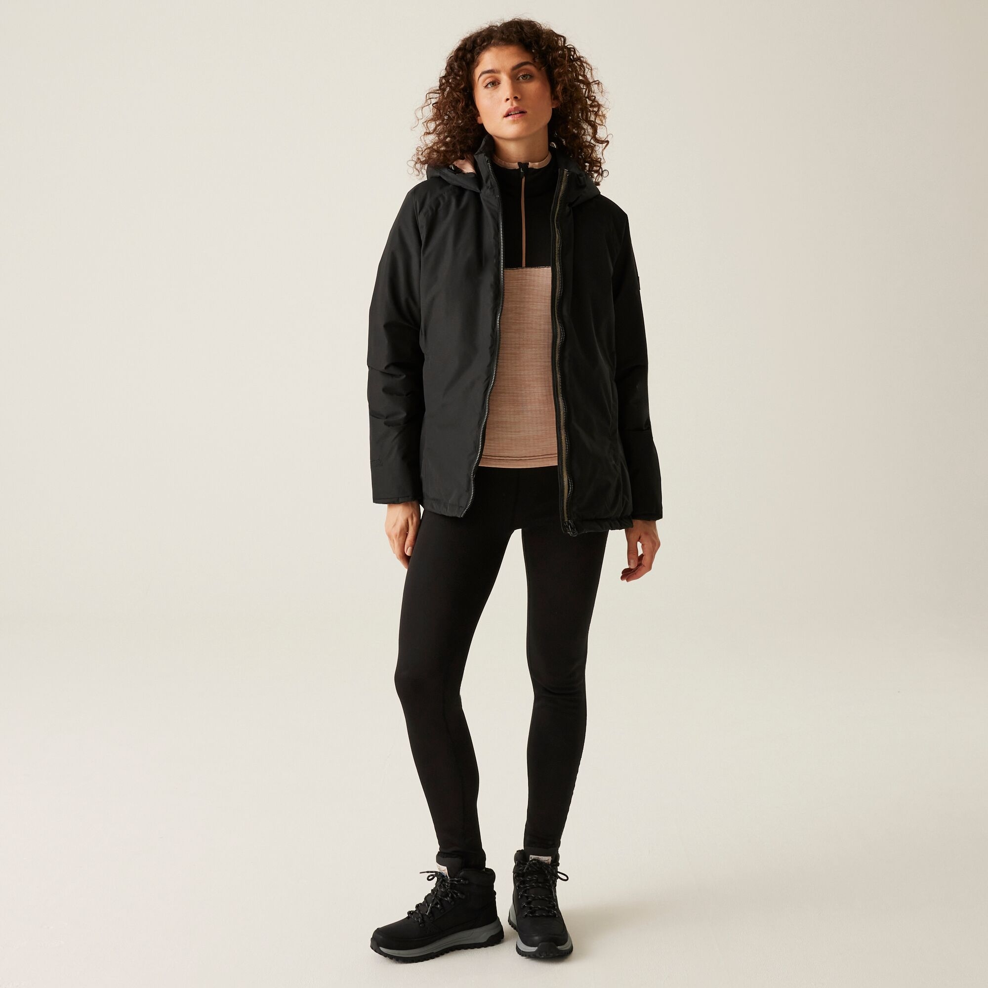 Women's Wentwood IX 3-in-1 Jacket | Black Warm Taupe Inner