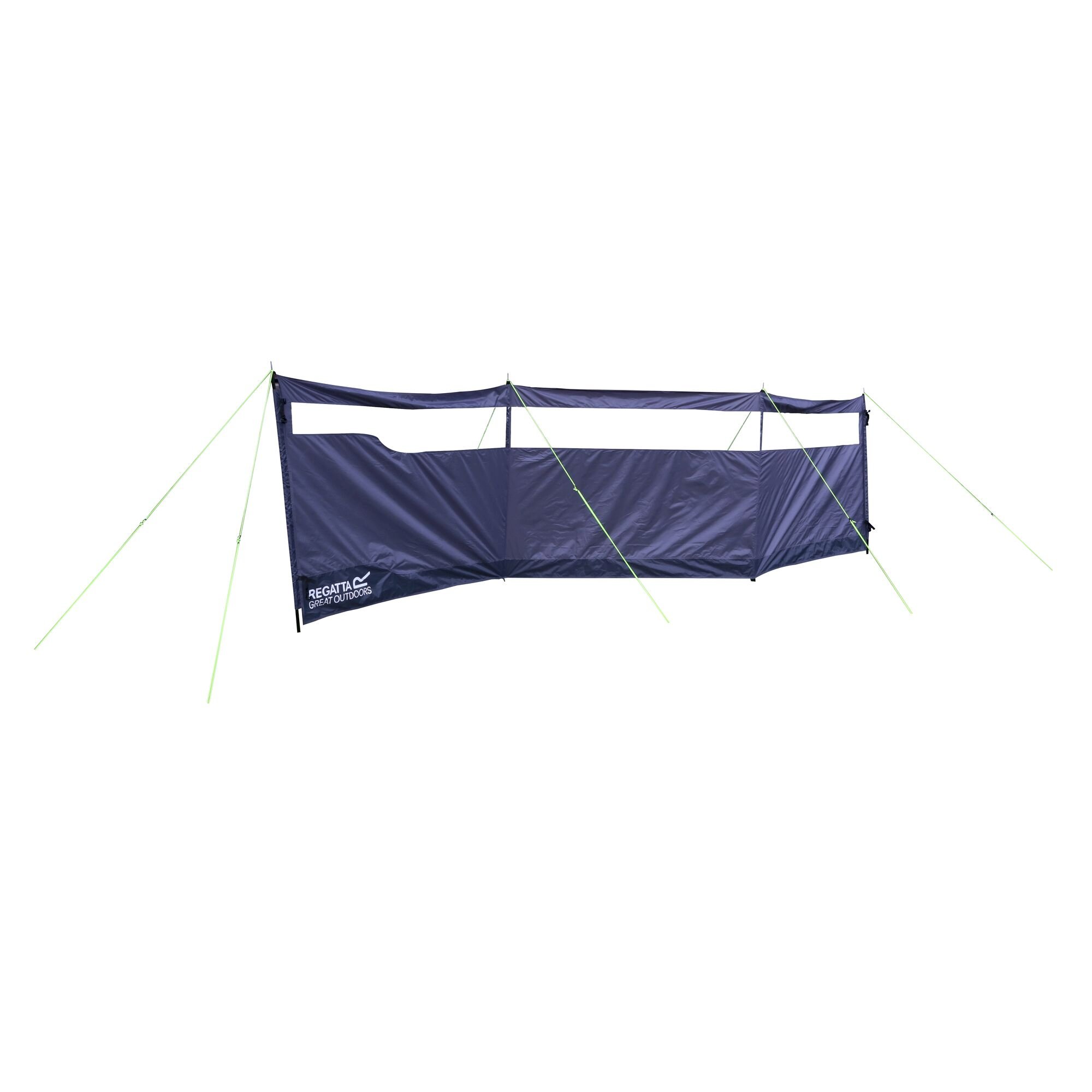 4 Pole Steel Wind Break | Lead Grey Prince of Wales Check