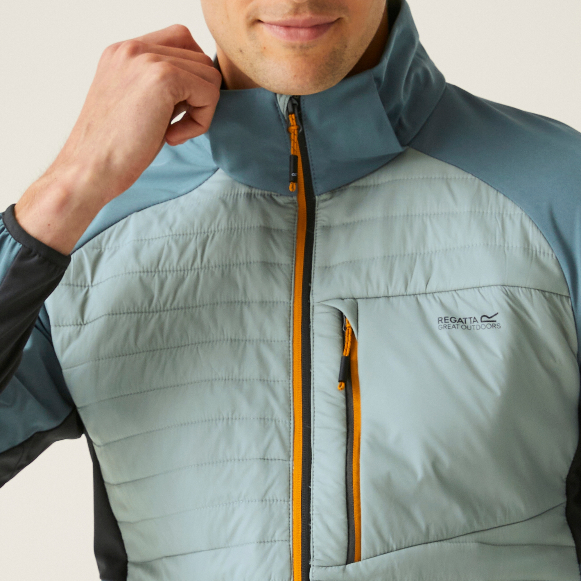 Men's Pro Hybrid II Jacket | Glacier Stormy Weather Ash Fox