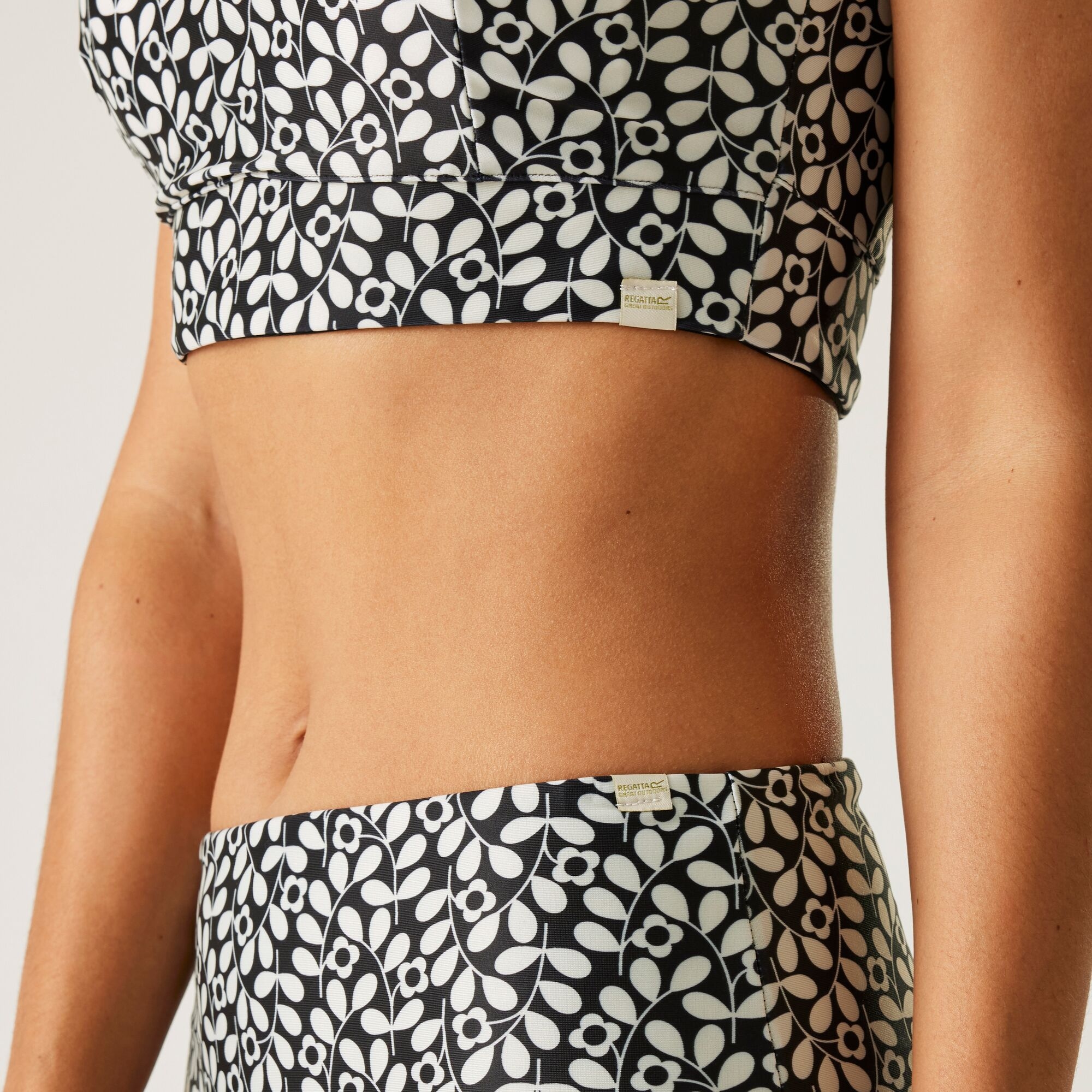 Orla Kiely Reversible Bikini Set | Jasmine Flower Black