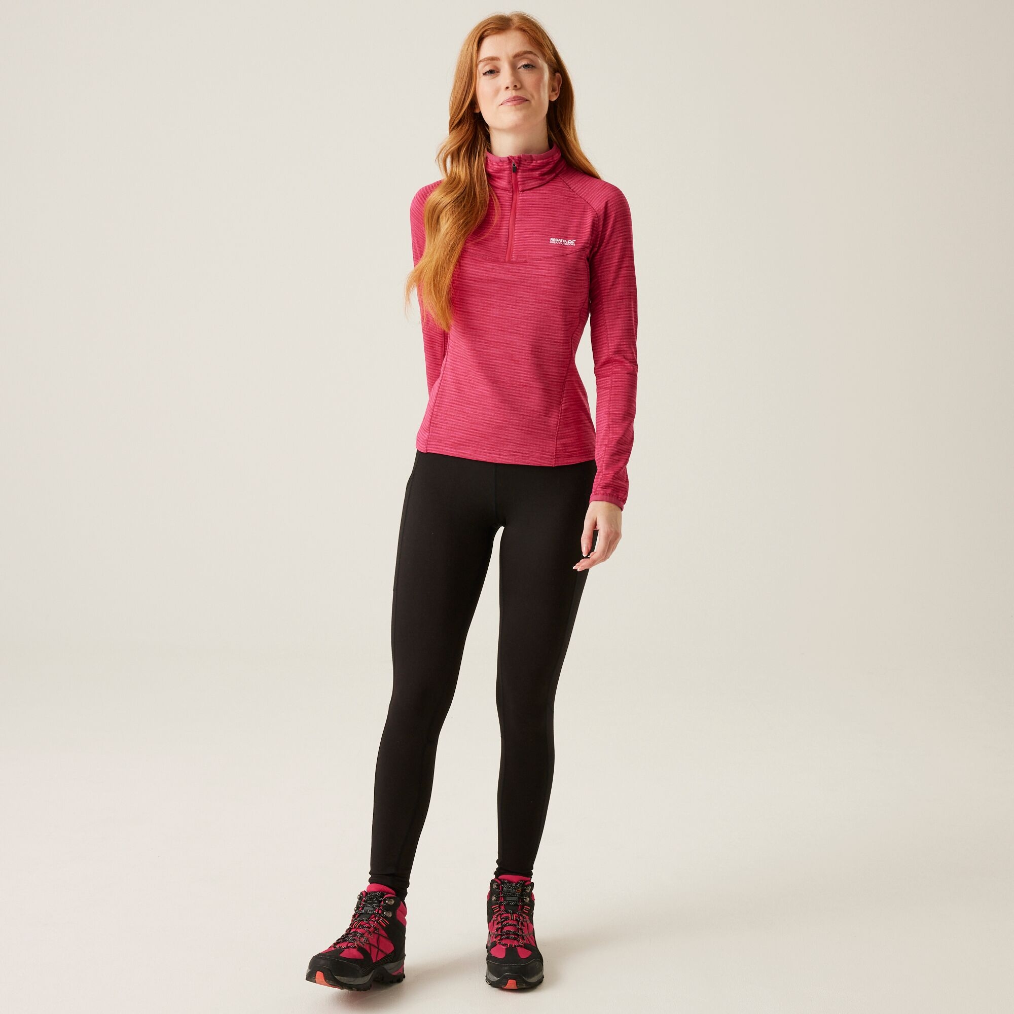 Women's Yonder II Half Zip Fleece | Deep Pink
