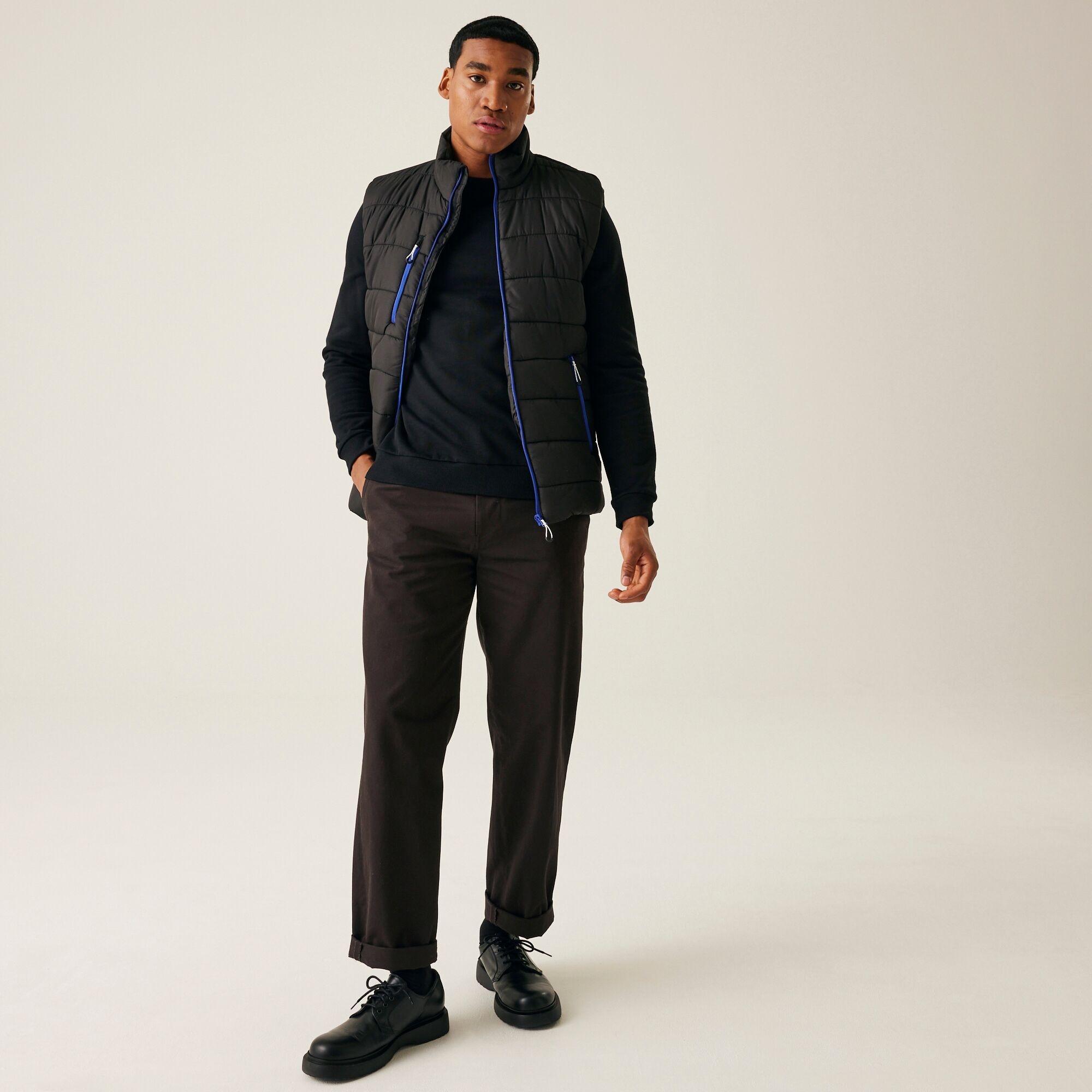 Men's Navigate Thermal Bodywarmer | Black New Royal