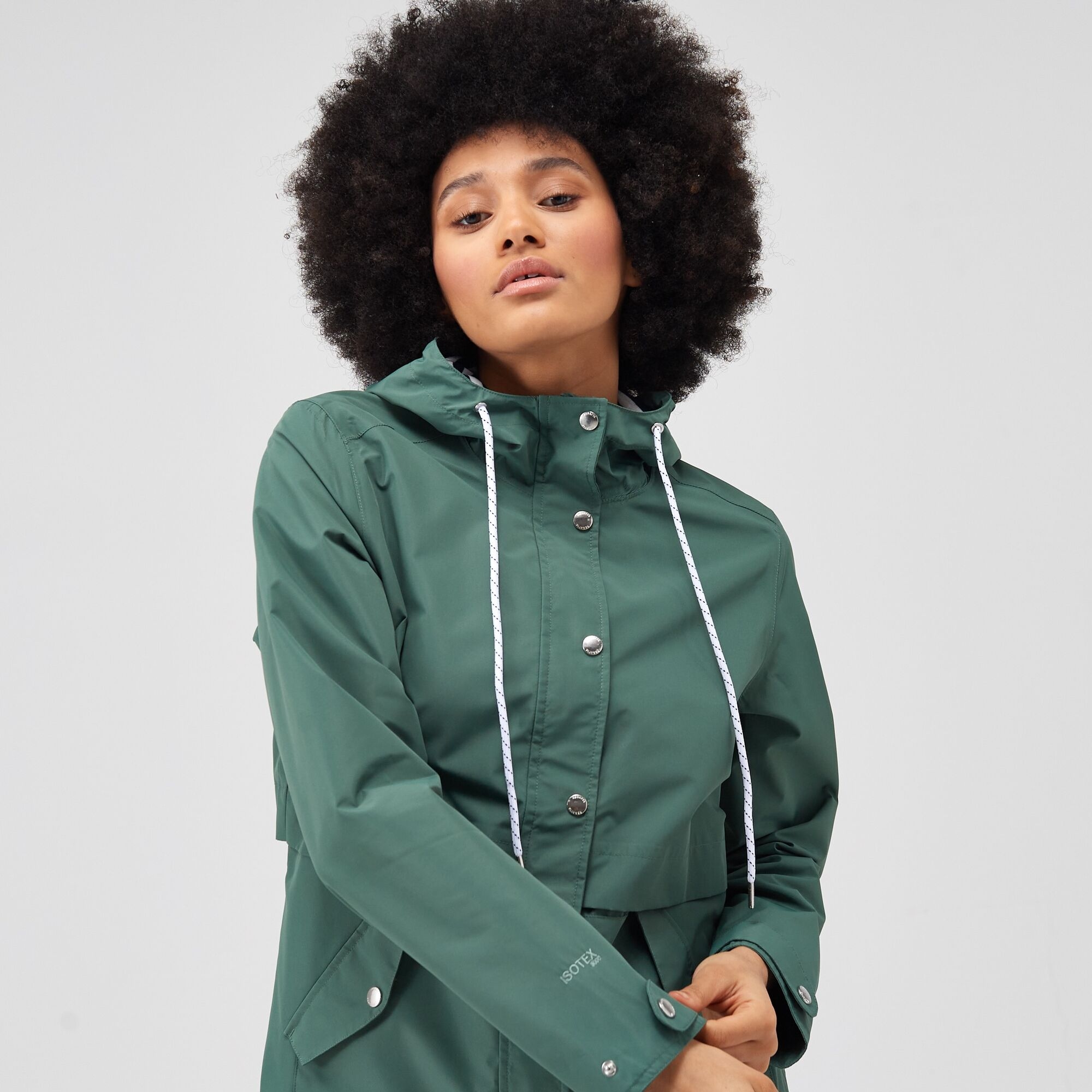 Women's Bayla Waterproof Rain Jacket | Dark Forest Green