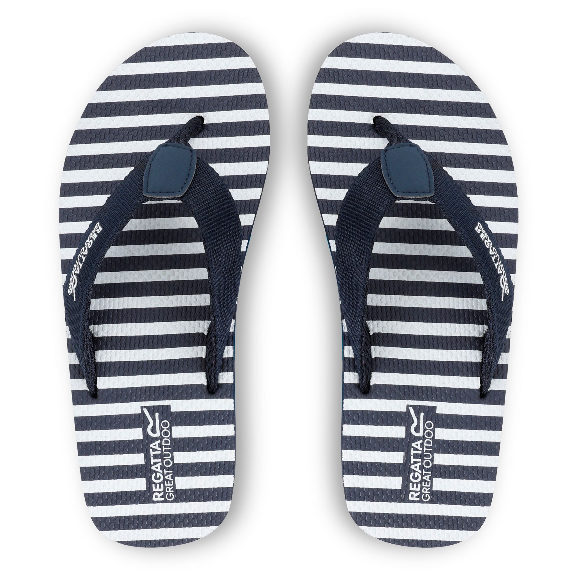 Women's Catarina Flip Flops | Navy White Stripe