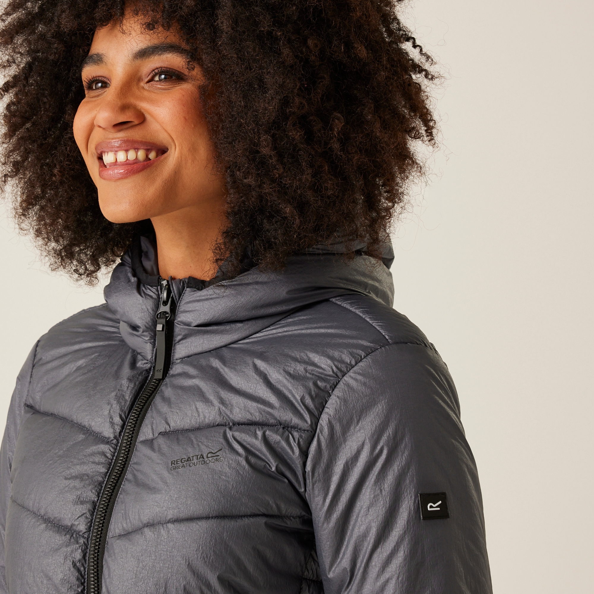 Women's Heatherly Quilted Jacket | Seal Grey