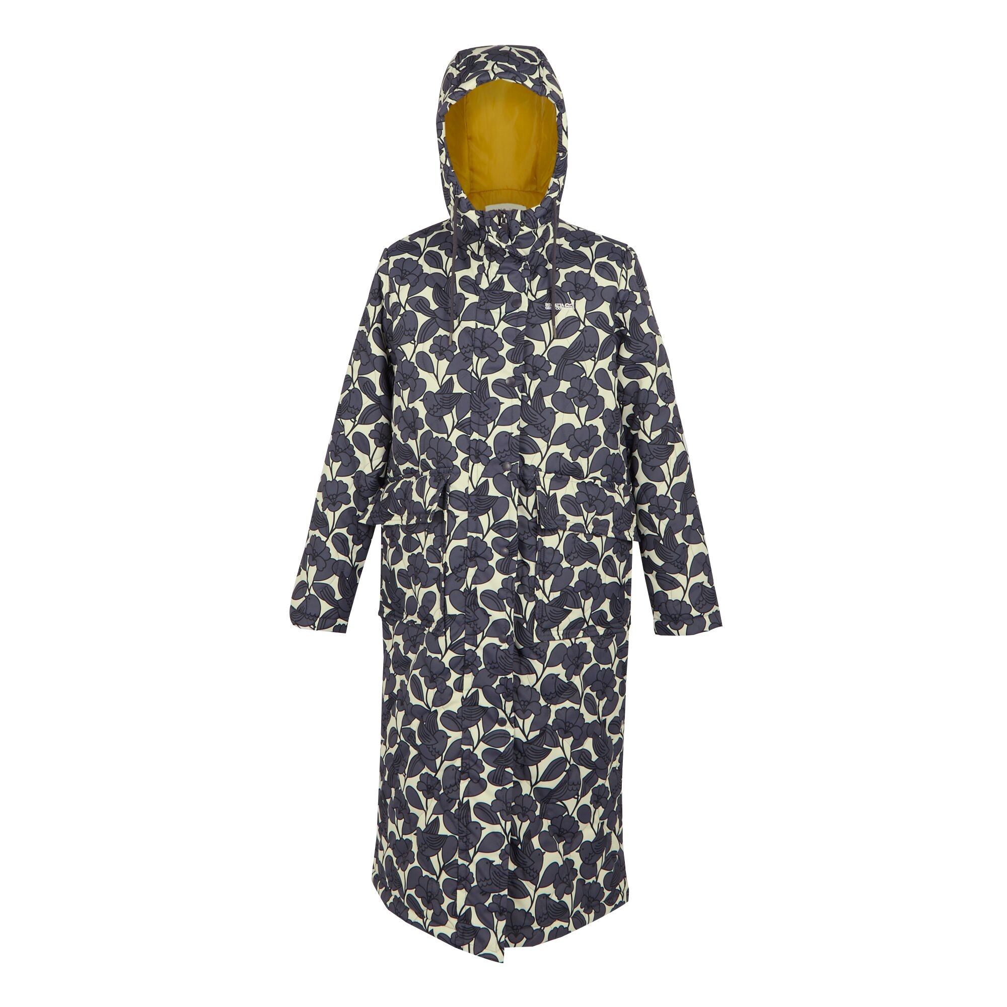 Orla Kiely Long Length Quilted Jacket | Birdy Grey