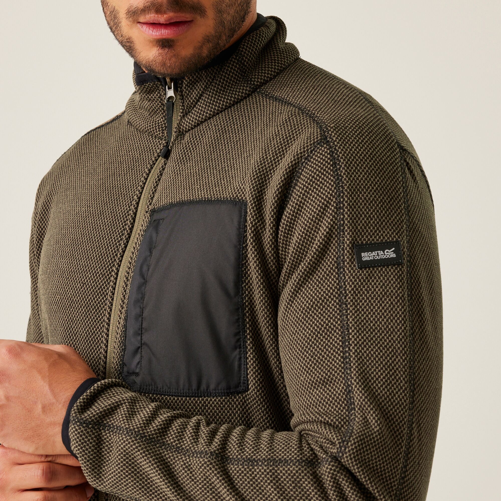 Men's Kitom Full Zip Fleece | Crocodile Marl