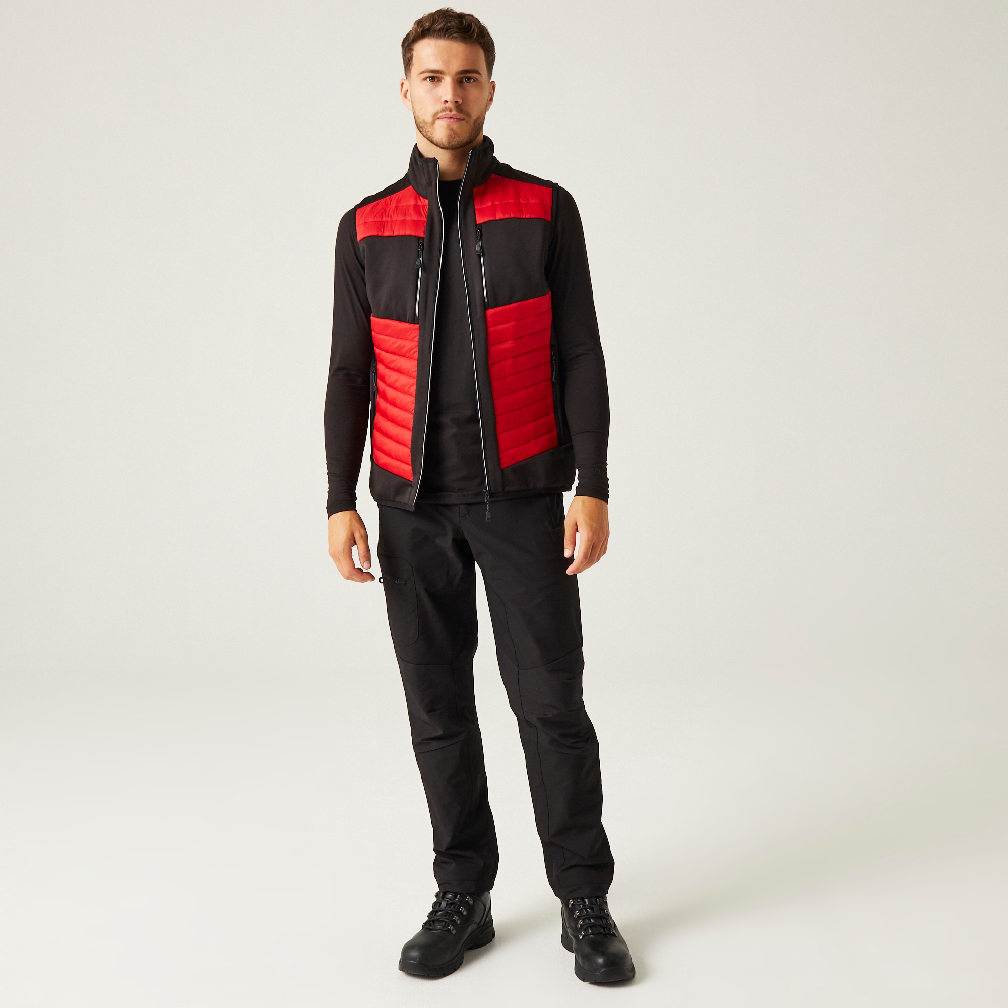 Men's E-Volve Thermal Hybrid Bodywarmer | Classic Red Black