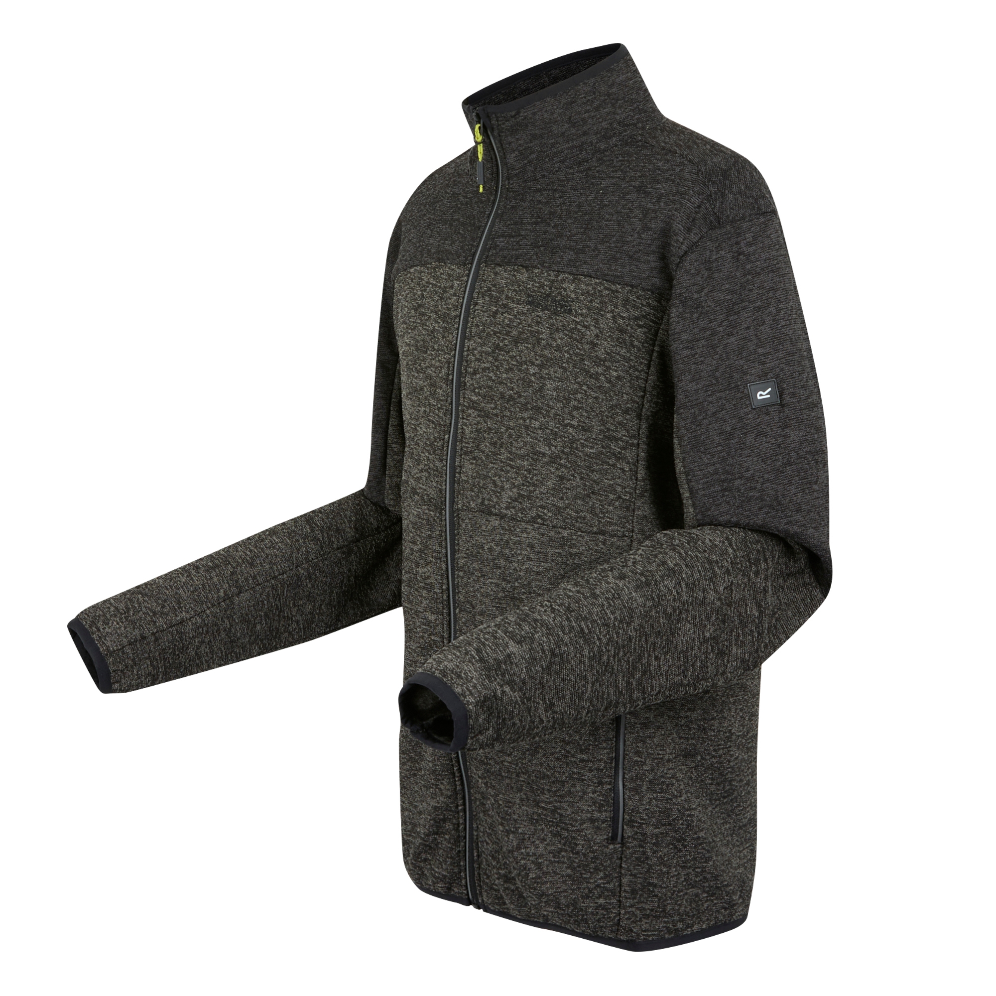 Men's Elram Full Zip Fleece | Granite Grey Black