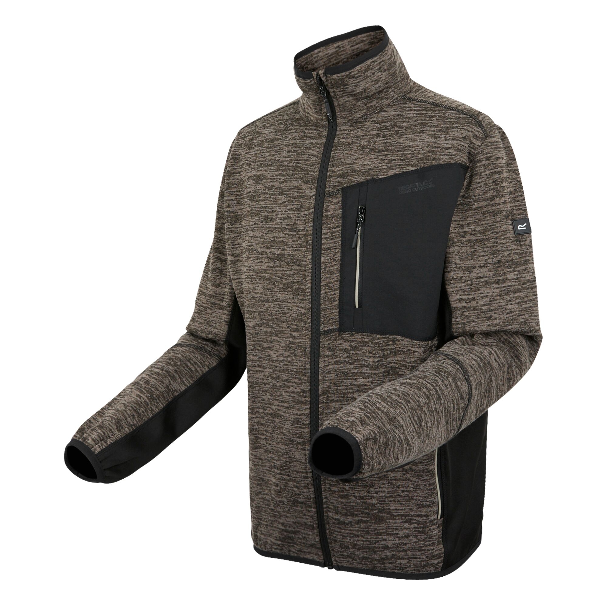 Men's Baslinn Full Zip Fleece | Treetop Marl Black
