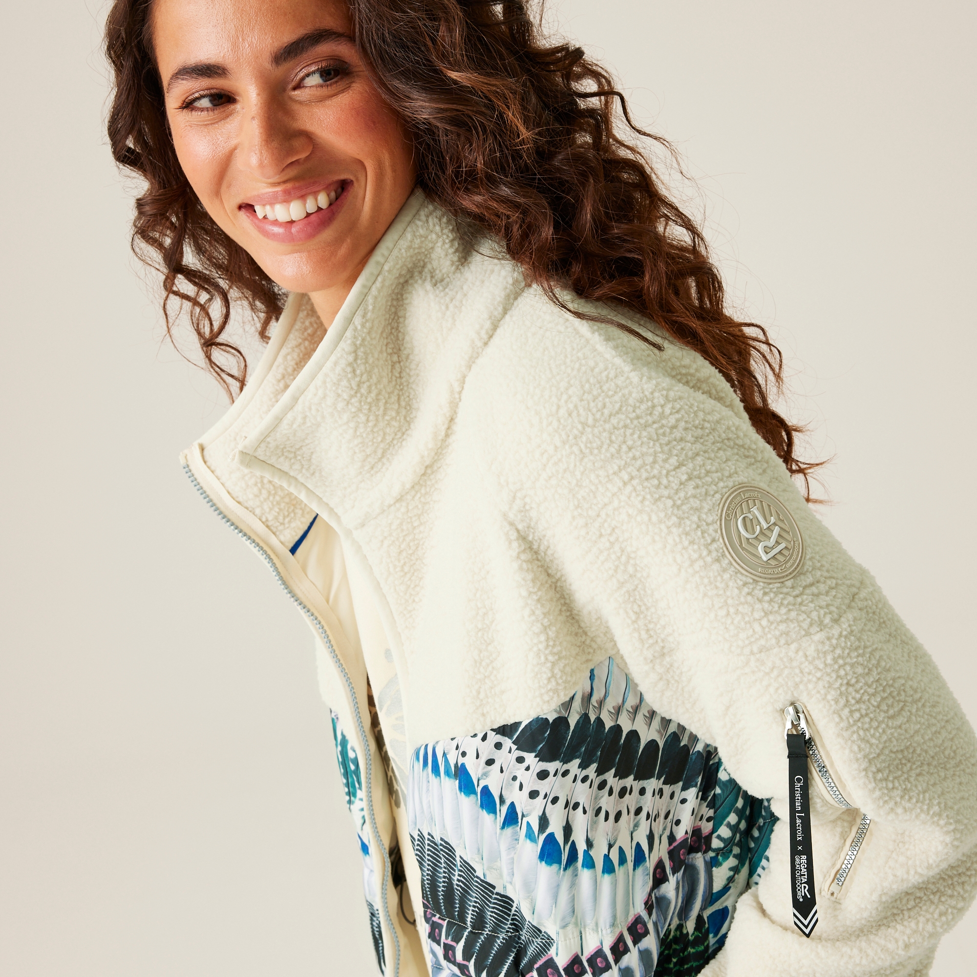 Christian Lacroix - Women's Arrigas Hybrid Jacket | Prete Moi Ta Plume Light Vanilla