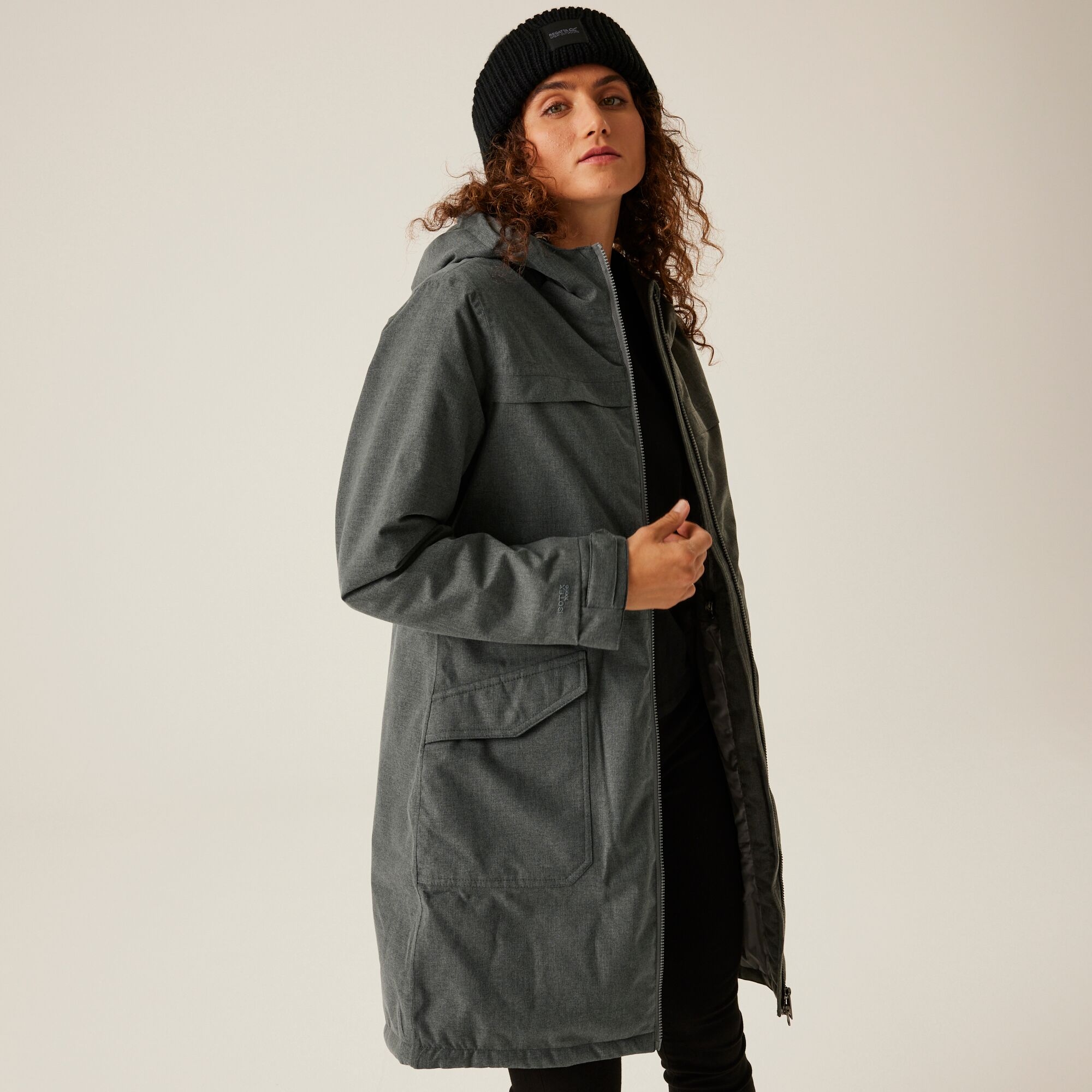 Women's Romine II Waterproof Parka Jacket | Grey Sky Marl Black