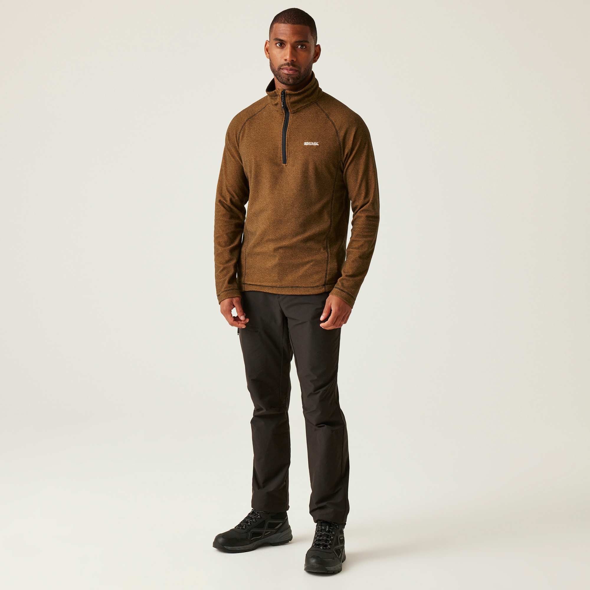 Men's Montes Lightweight Half Zip Fleece | Fox Black