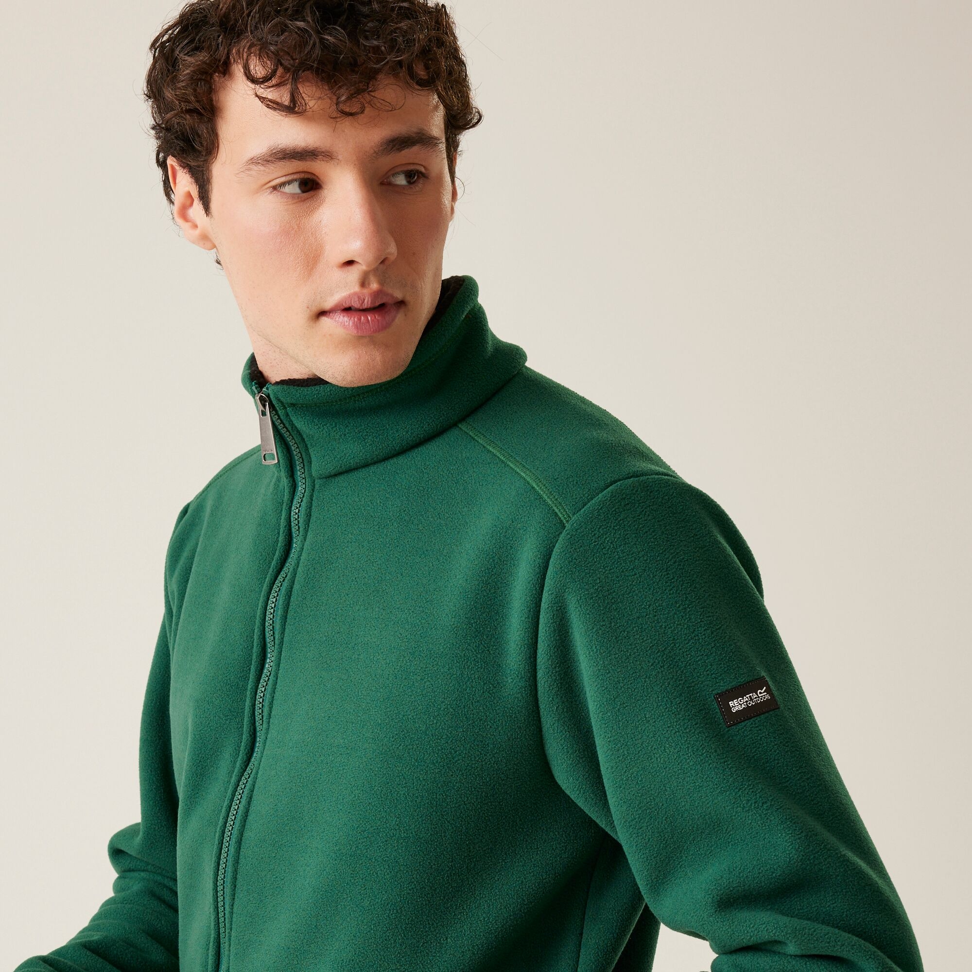Men's Garrian II Full Zip Fleece | Rain Forest Black