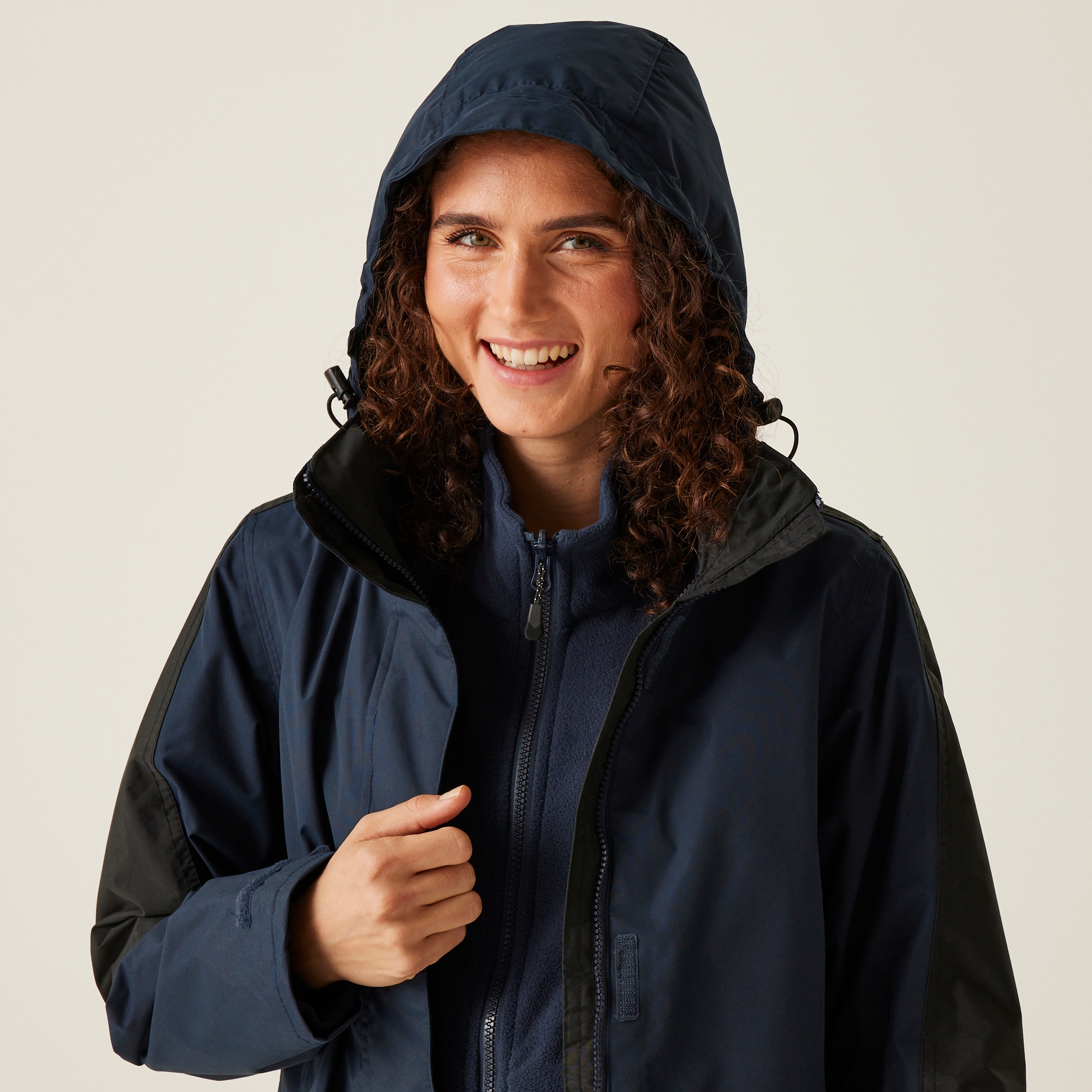 Women's Defender III Waterproof 3 In 1 Jacket | Navy Black
