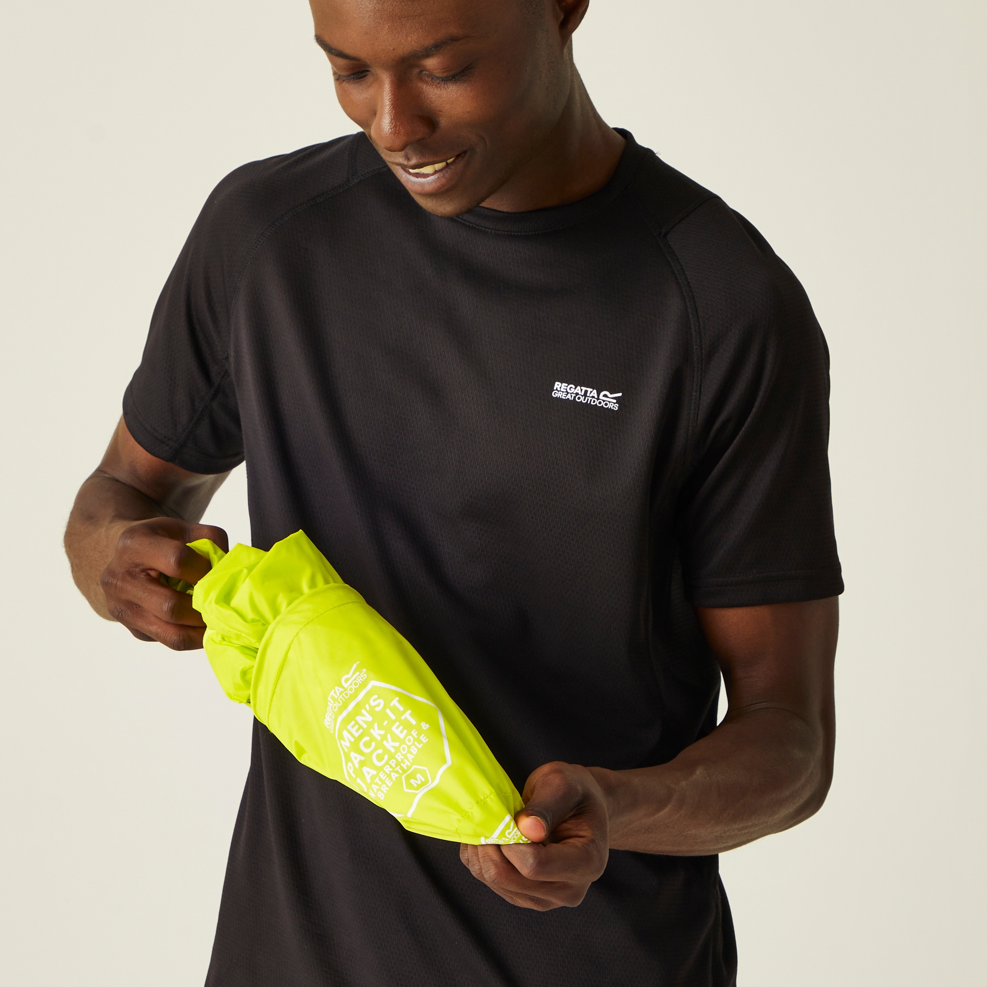 Men's Pack-It III Waterproof Jacket | Citron Lime