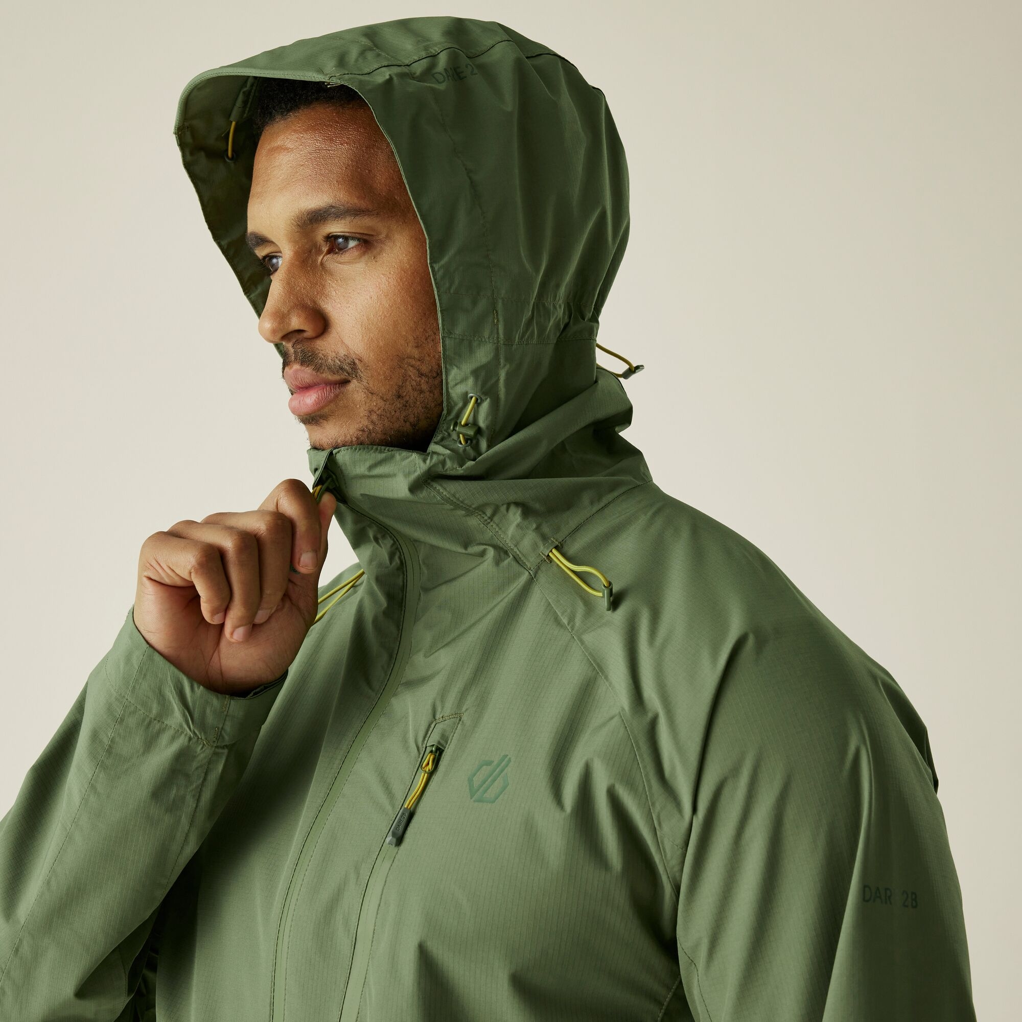 Men's Breathe Out Waterproof Jacket | Olivine Green